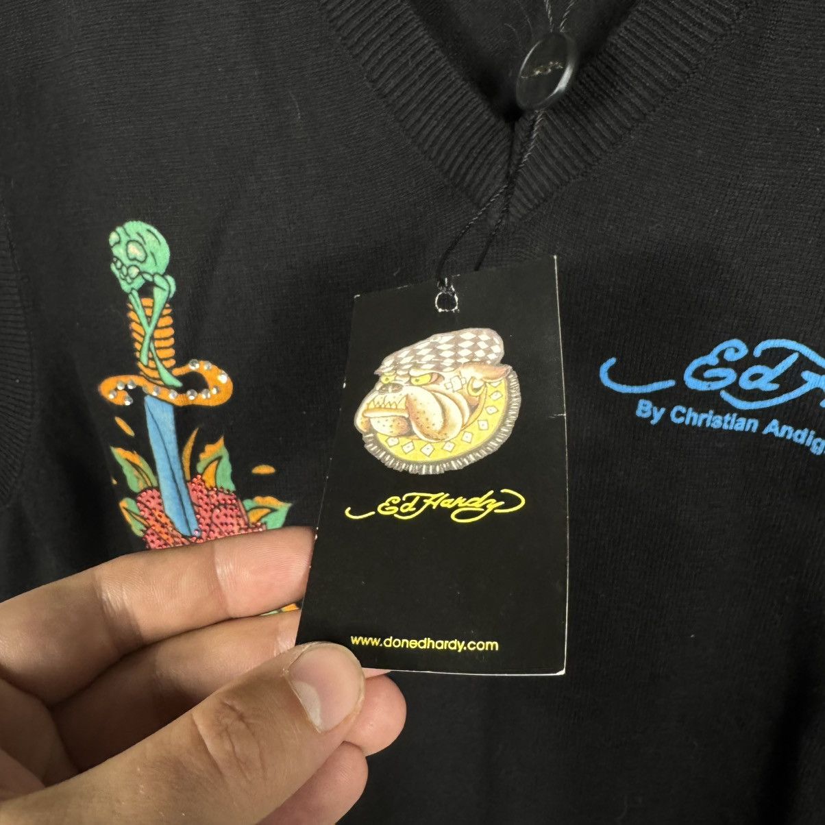 Ed Hardy Ed Hardy by Christian Audigier Cotton Vest Size US XL / EU 56 / 4 - 7 Thumbnail