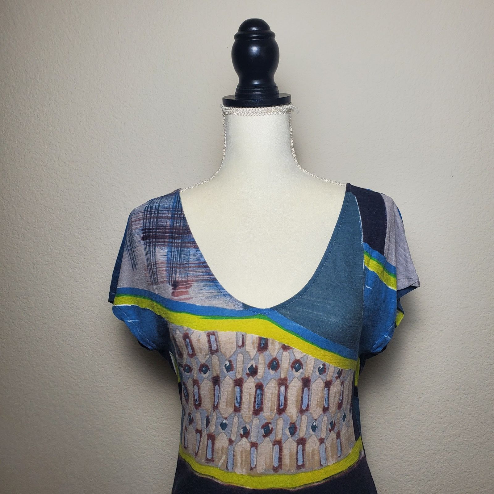 Anthropologie Anthropologie Multicolor Abstract Top XS Size XS / US 0-2 / IT 36-38 - 8 Thumbnail