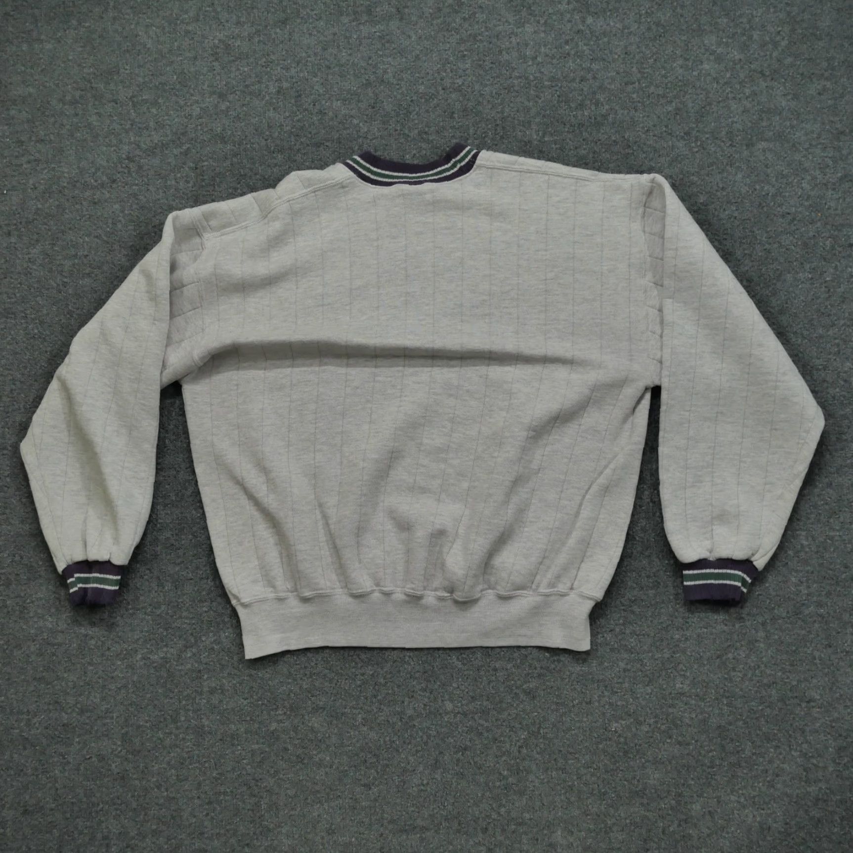 Jerzees VINTAGE JERZEES Sweatshirt Mens XL Gray Purple Pullover 90s Missouri Comfort Crew Neck Logo Size US XL / EU 56 / 4 - 7 Thumbnail