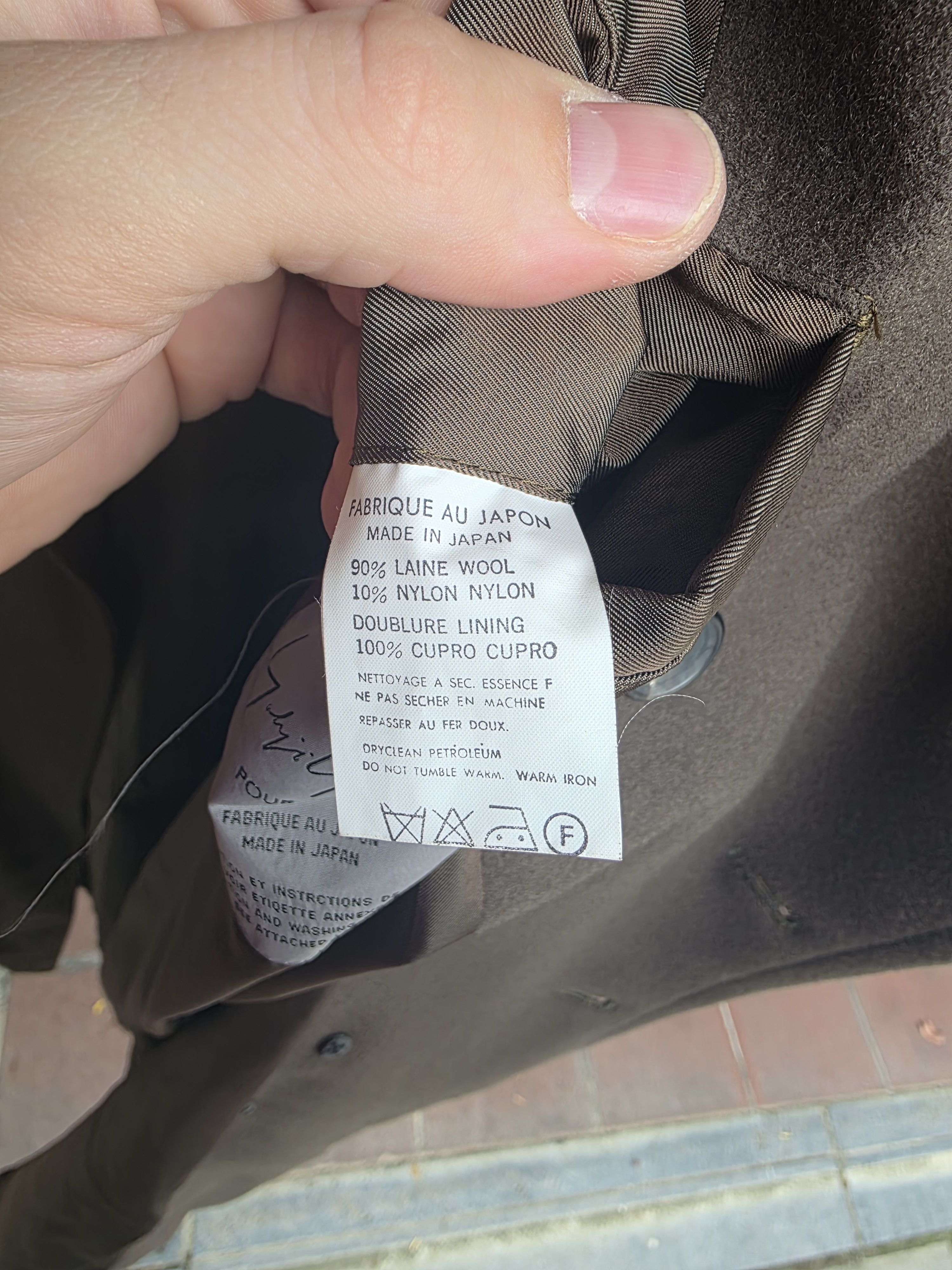 Yohji Yamamoto Yohji Yamamoto Pour Homme Wool Overcoat – Made in Japan Size US M / EU 48-50 / 2 - 6 Thumbnail