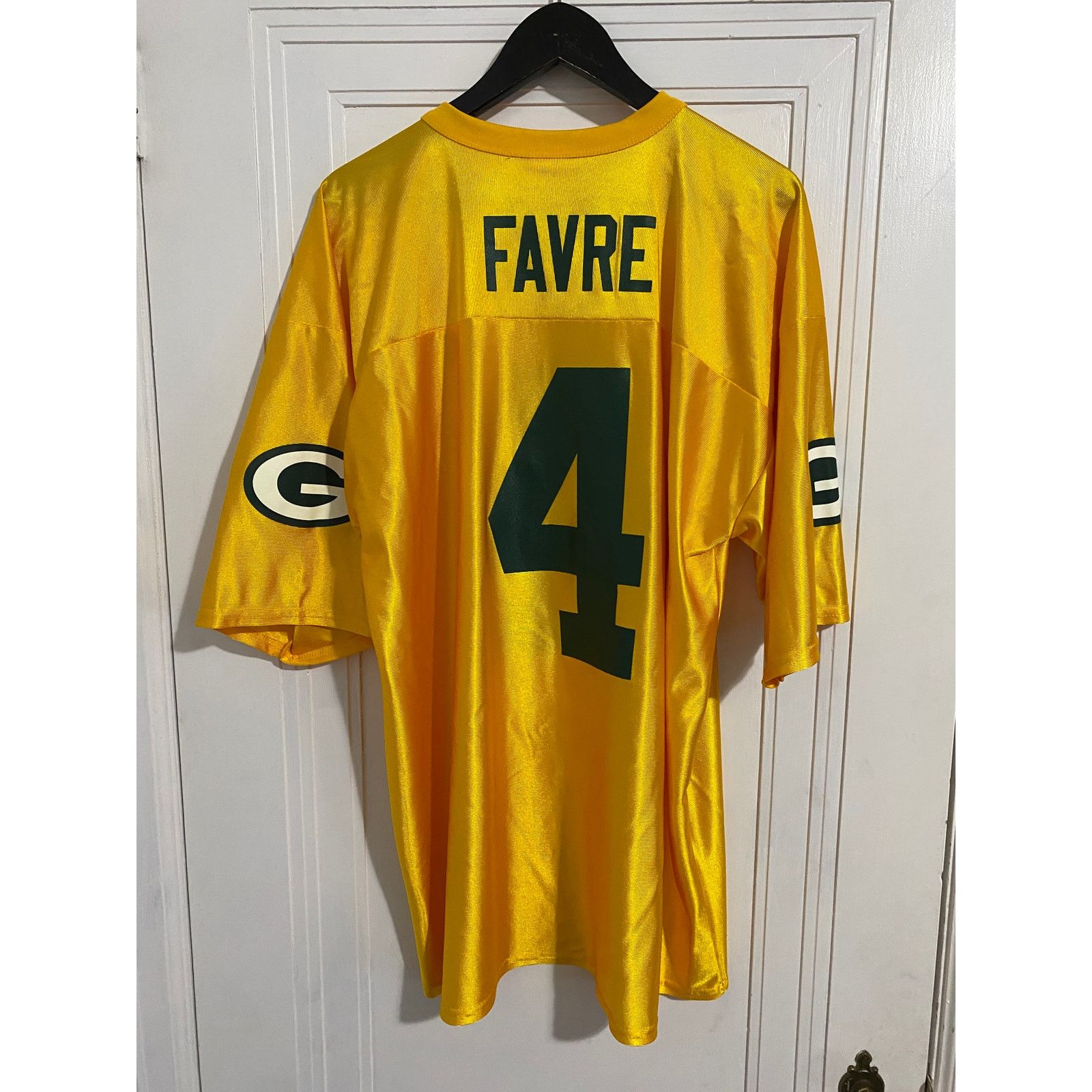 NFL Brett Favre Green Bay Packers Gold Jersey Men's Size XL Size US XL / EU 56 / 4 - 2 Thumbnail
