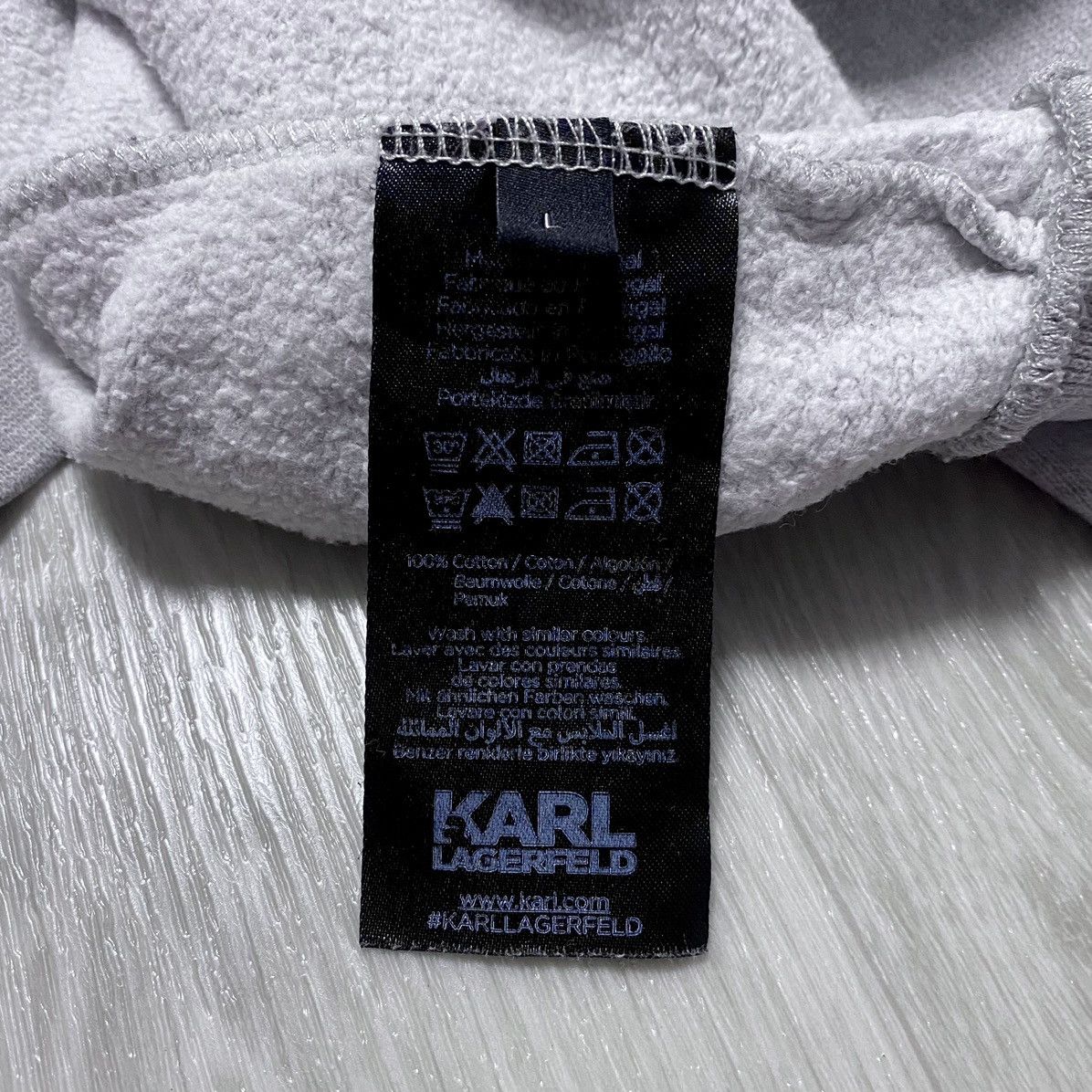 Karl Lagerfeld Women’s Karl Lagerfeld Big Print Logo Rhinestones Sweatshirt Size L / US 10 / IT 46 - 8 Thumbnail