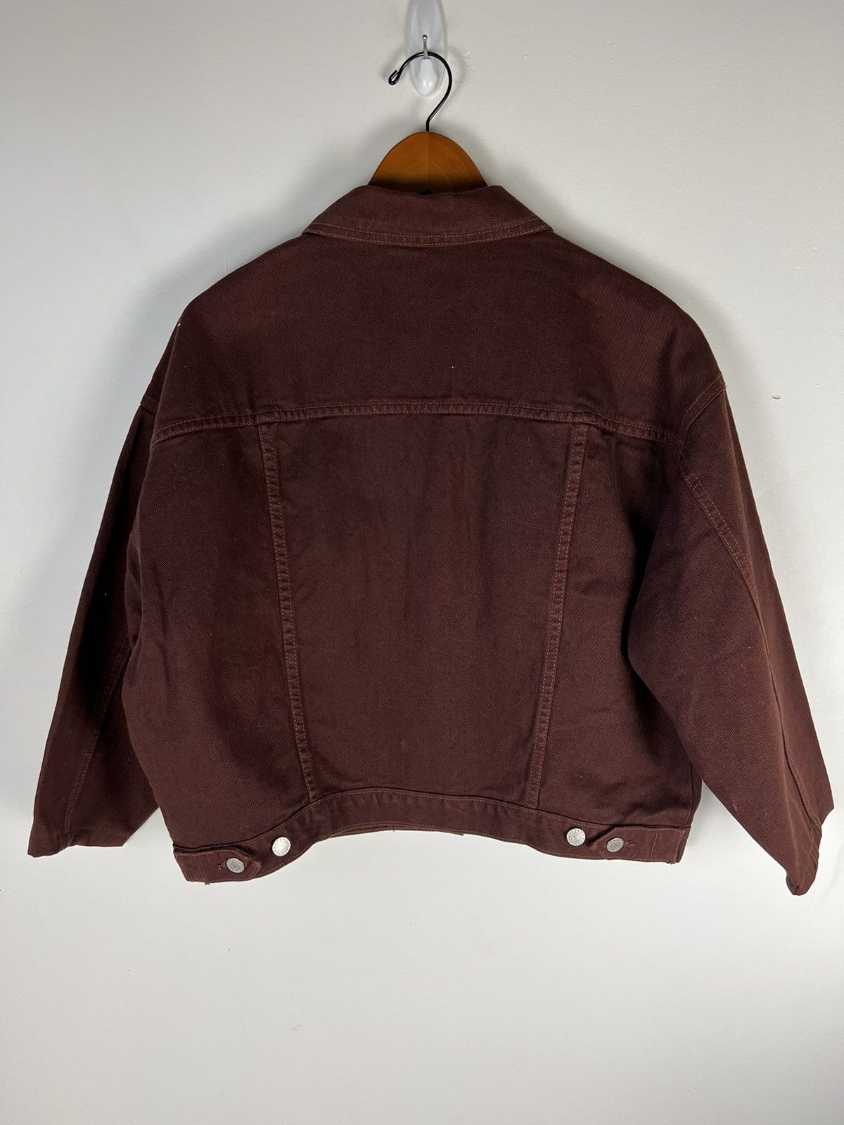 Parker Vintage Parkers Sunfaded Cropped Denim Jacket Size XXL / US 16-18 / IT 52-54 - 2 Thumbnail