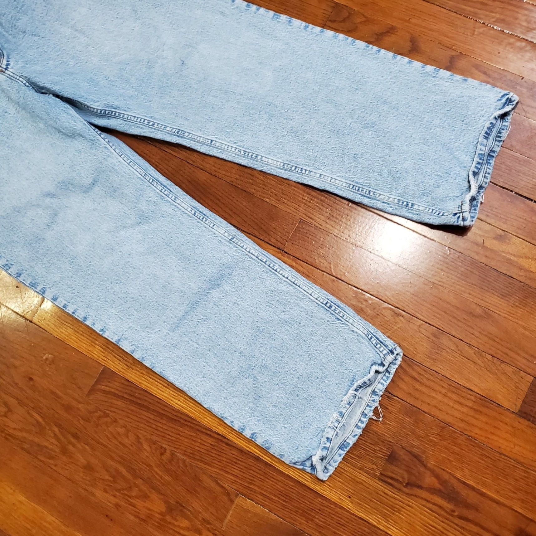 Abercrombie & Fitch Abercrombie & Fitch Jeans Teens 33x29 Blue 90s Baggy Low Rise Wide Leg Denim Size US 33 - 5 Thumbnail