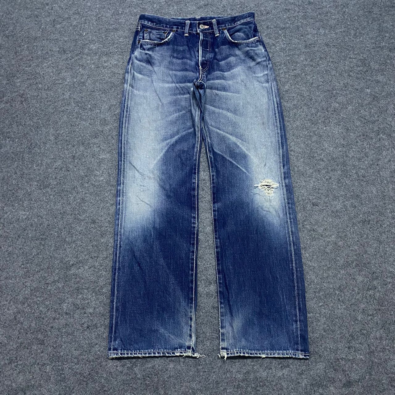Edwin 💥Vintage Edwin Selvedge Redline Distressed Denim Size US 32 / EU 48 - 1 Thumbnail