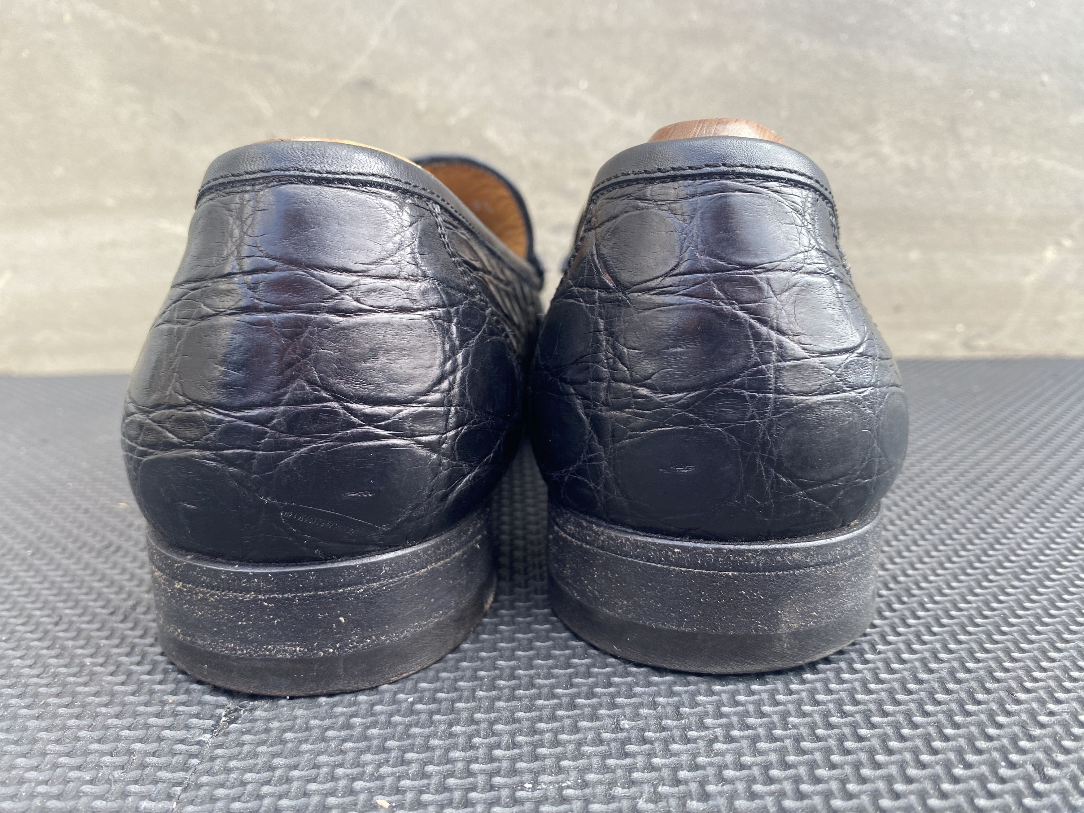 Testoni a.testoni Black Exotic leather penny loafer Crocodile Size US 9.5 / EU 42-43 - 6 Thumbnail