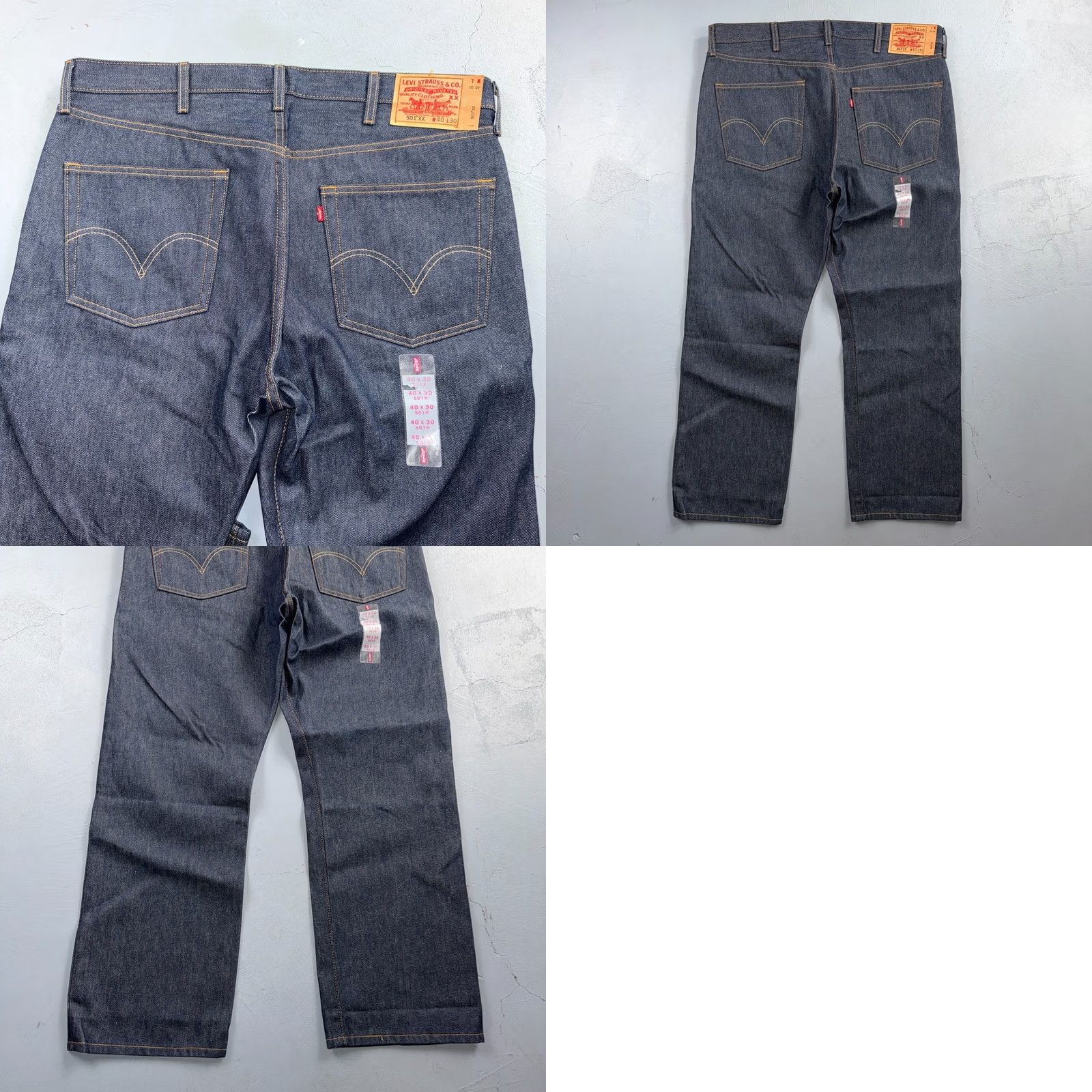 Levi's VINTAGE Levi's 501 Jeans Men 40x30 Black Dark Wash Straight Leg Deadstock Y2K 90s USA Size US 40 / EU 56 - 11 Thumbnail
