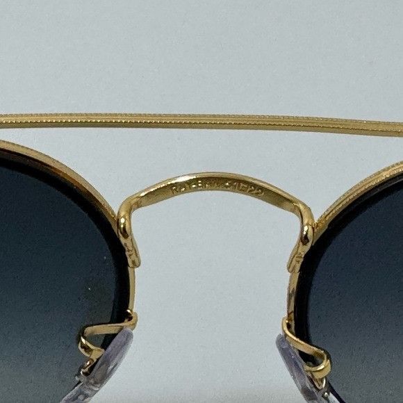 RayBan Ray-Ban RB3647 Double Bridge Sunglasses Black Gold Size ONE SIZE - 5 Thumbnail