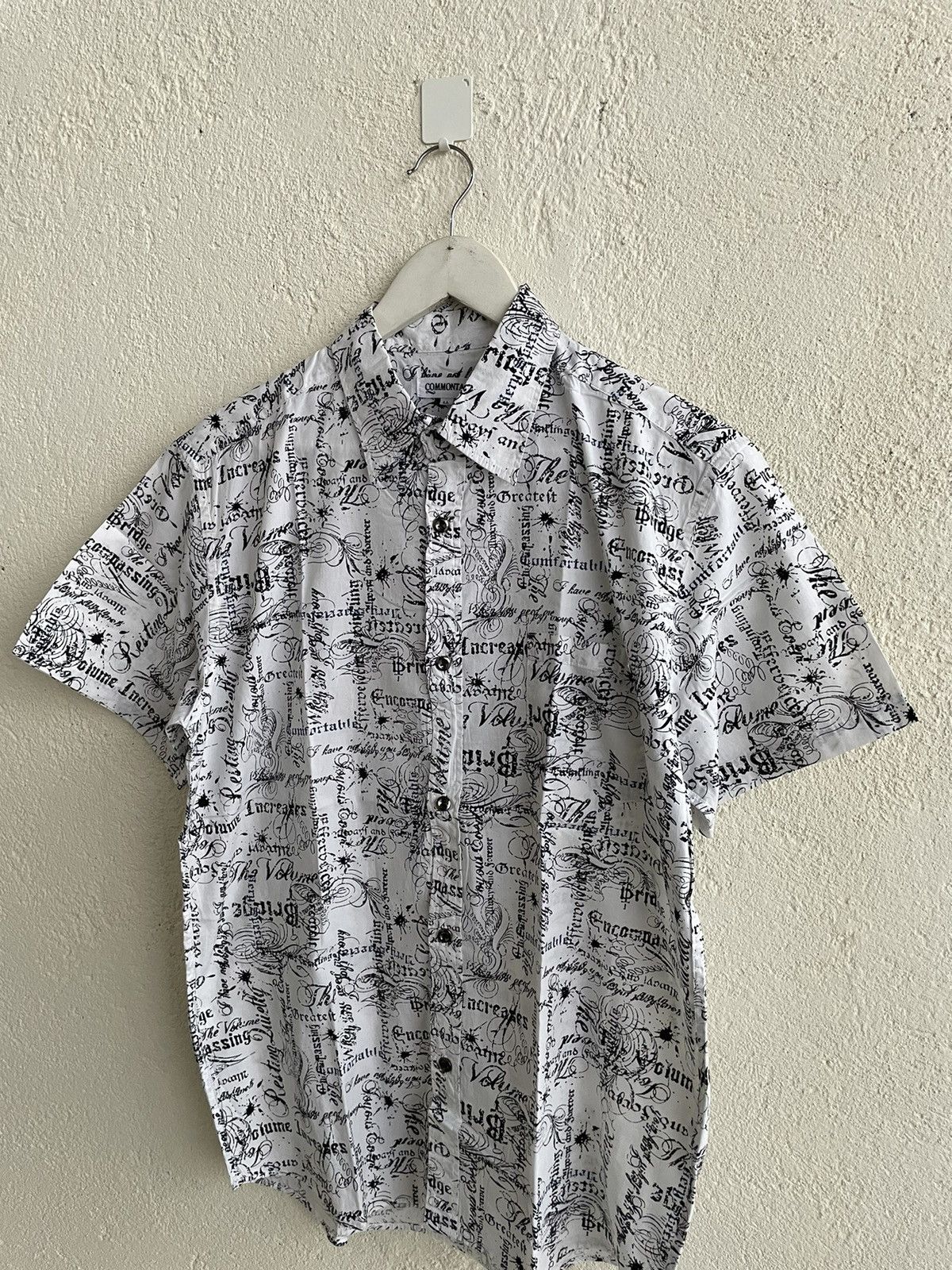 Hysteric Glamour × If Six Was Nine × Le Grande Bleu (L.G.B.) 2000s Comontage japan Poem Full print shirt y2k style Size US L / EU 52-54 / 3 - 4 Thumbnail