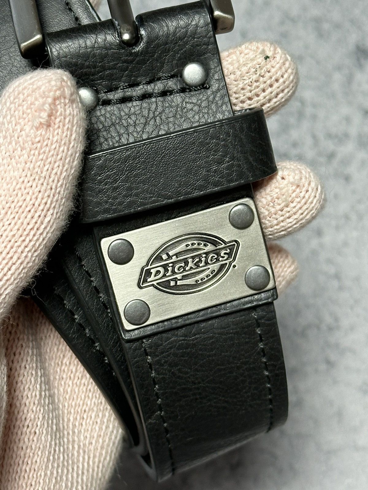 Dickies Dickies Black Leather Belt Size ONE SIZE - 4 Thumbnail