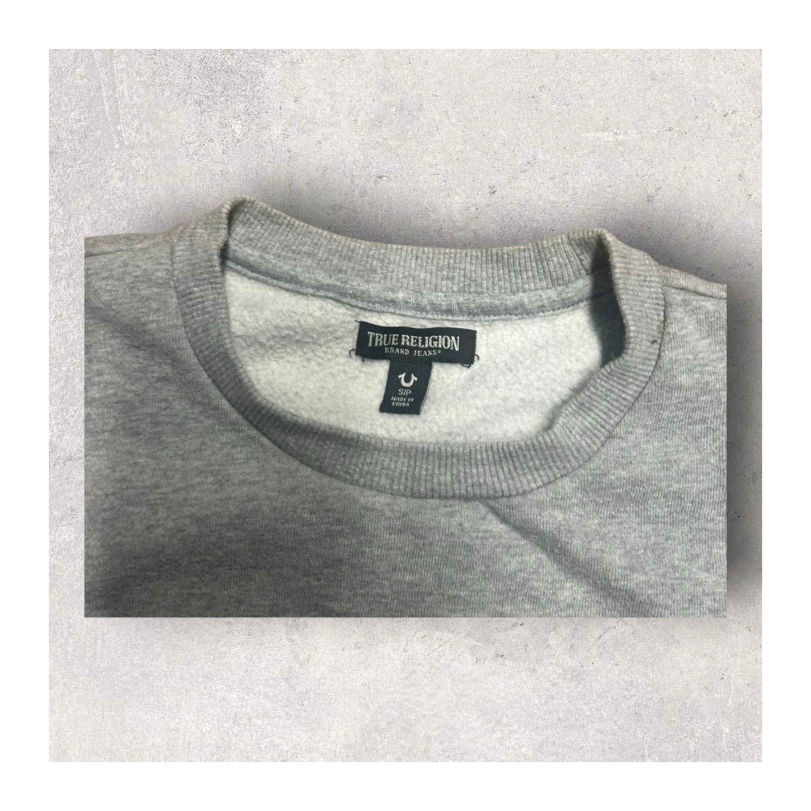 True Religion True Religion Sweatshirt Mens Small Gray Crewneck Embroidere Size US S / EU 44-46 / 1 - 2 Thumbnail