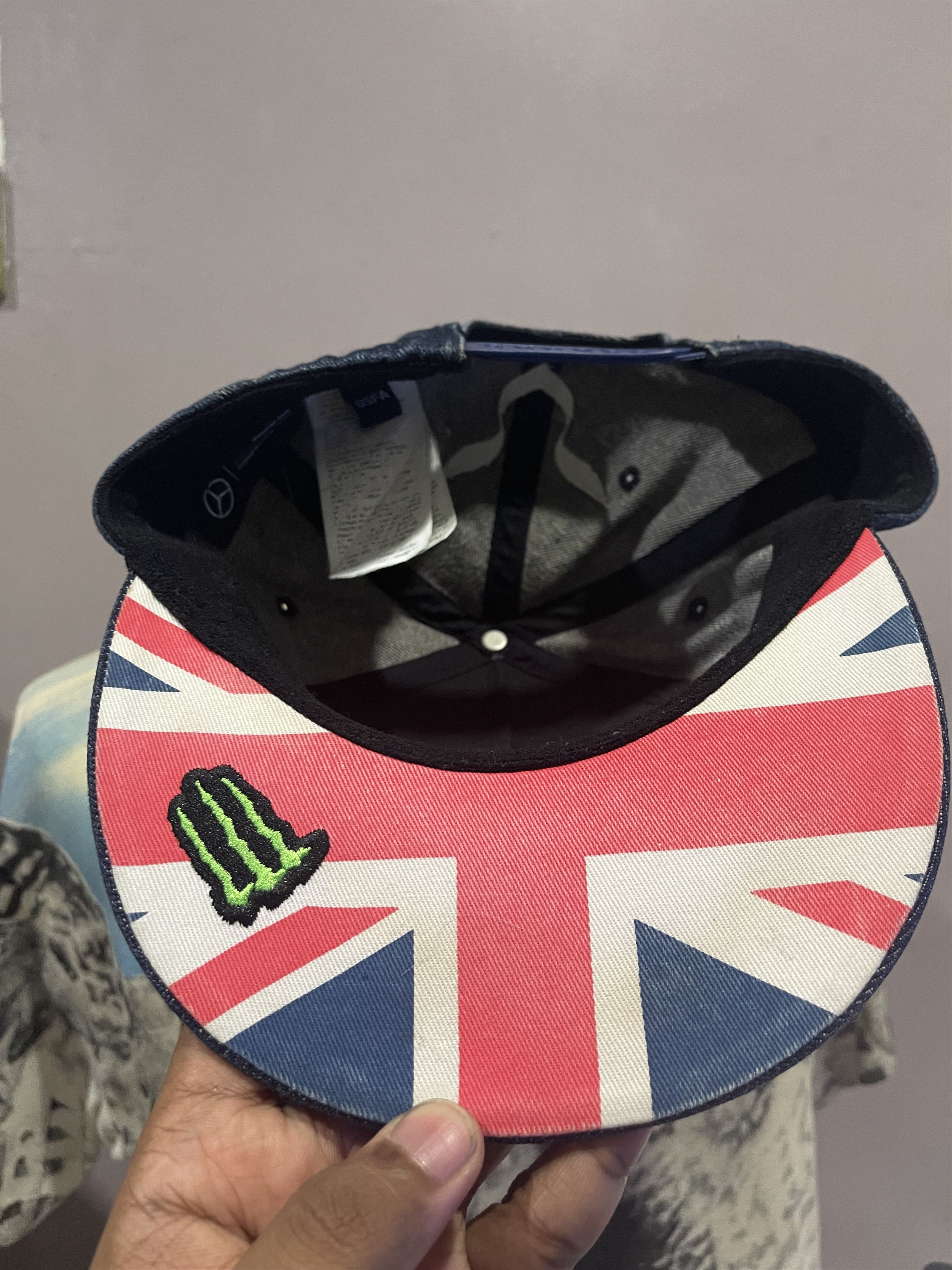 Mercedes-Benz Denim Mercedes AMG Petronas F1 Lewis Hamilton Cap Size ONE SIZE - 5 Thumbnail