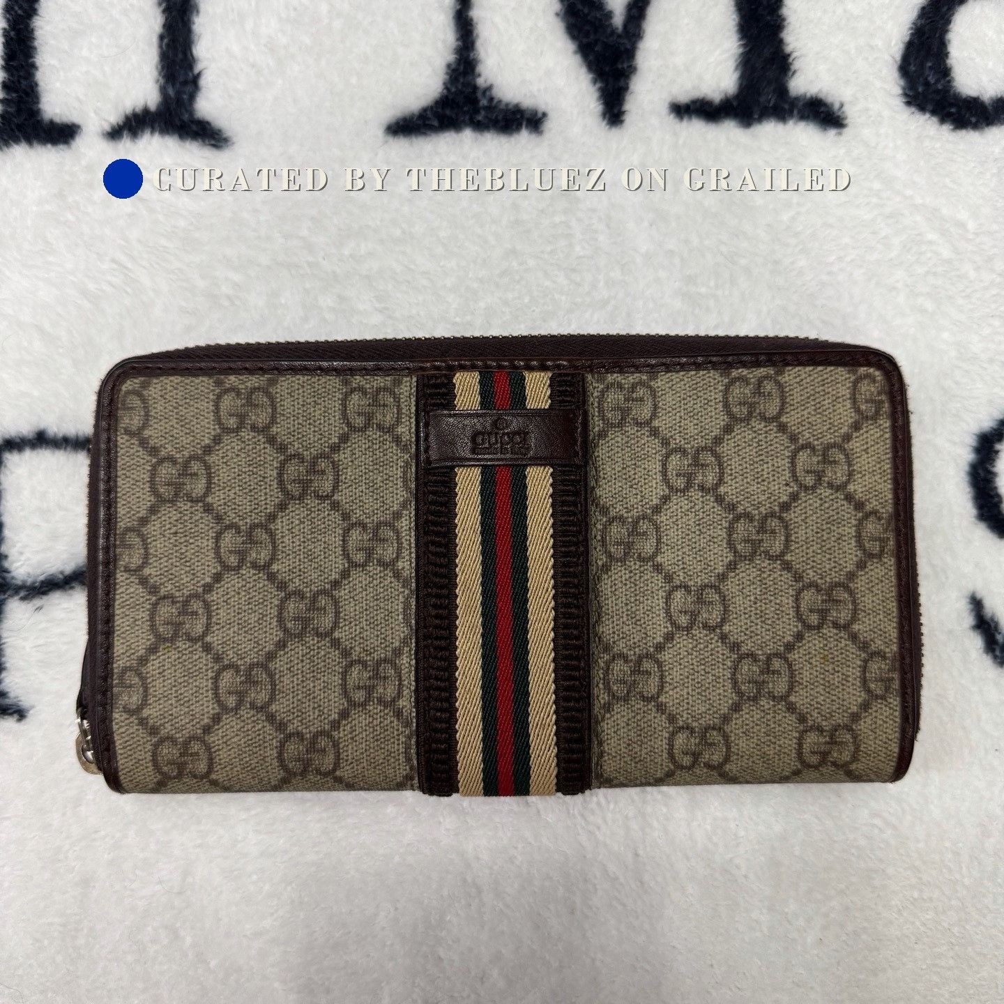 Gucci Gucci Double G Monogram Striped Long Wallet Size ONE SIZE - 1 Thumbnail