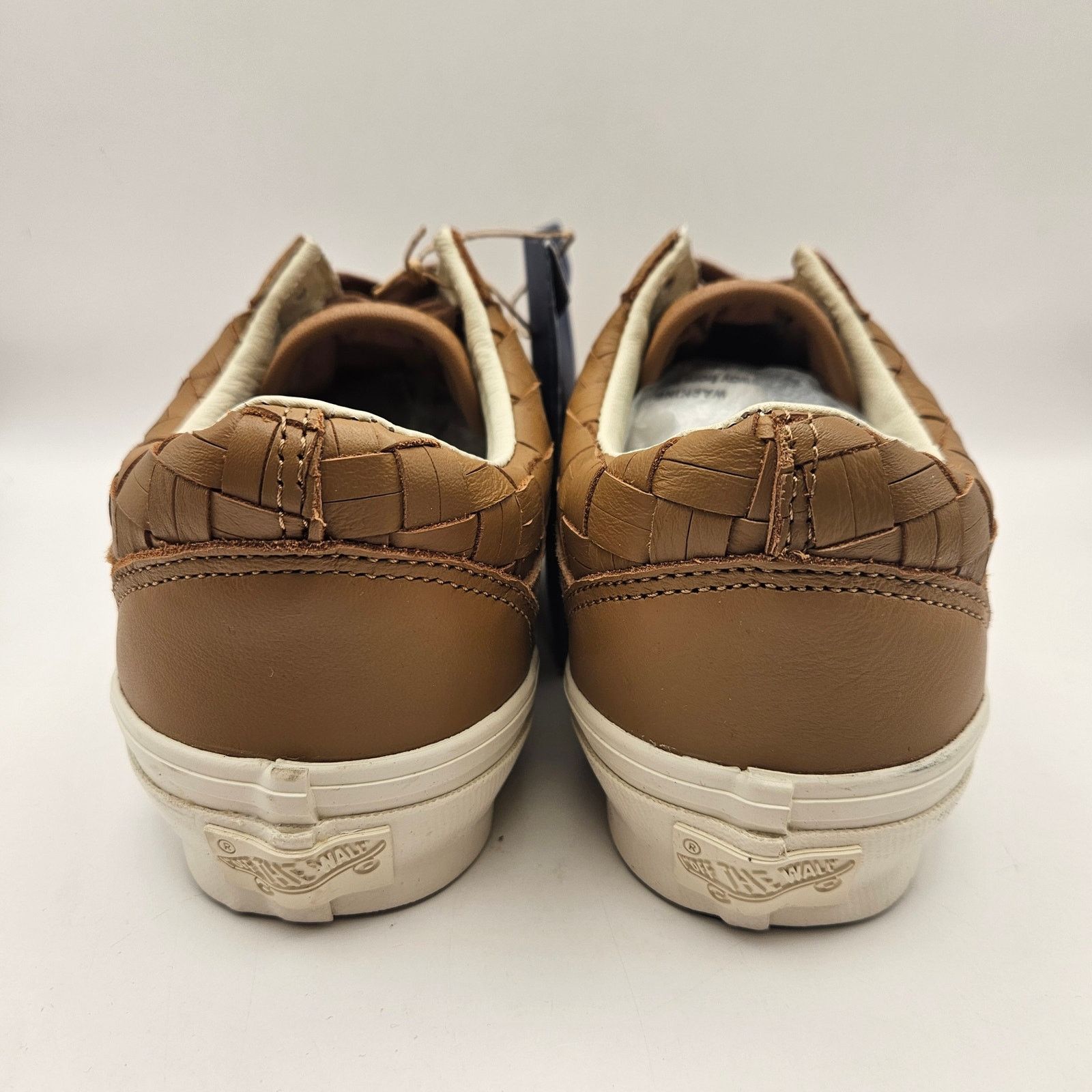 Vans VANS M7.5 W9 OLD SKOOL LX WOVEN LEATHER TAN WHITE SNEAKERS Size US 7.5 / EU 40-41 - 3 Thumbnail