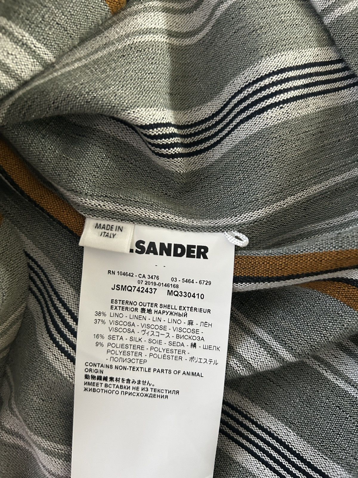 Jil Sander Jil Sander Shirt Striped Size US S / EU 44-46 / 1 - 5 Thumbnail