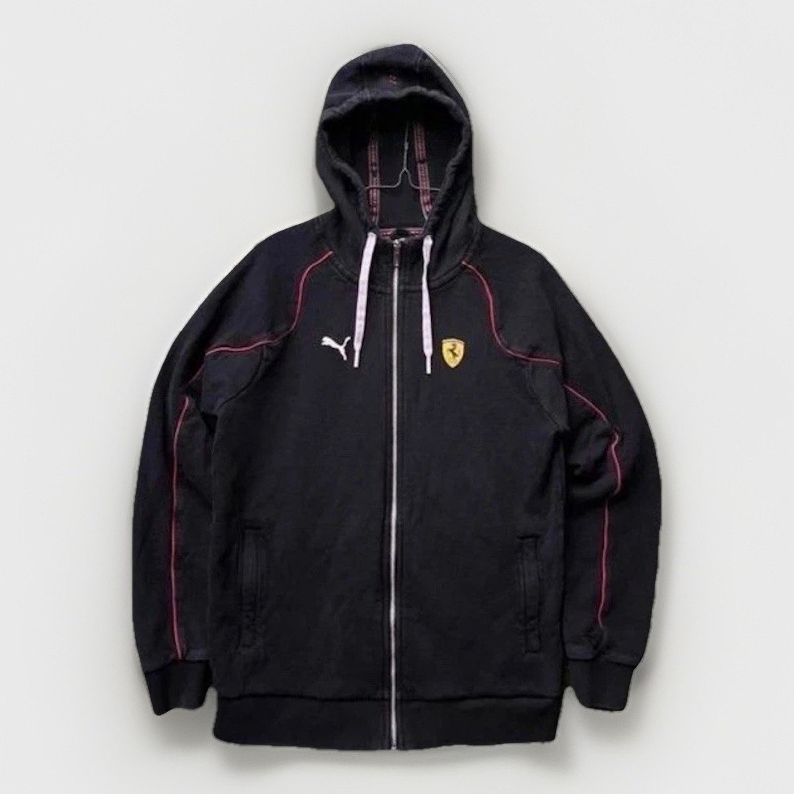 Puma Puma X Scuderia Ferrari Full Zip Up Hoodie Black Men’s Sz L Size US L / EU 52-54 / 3 - 1 Thumbnail