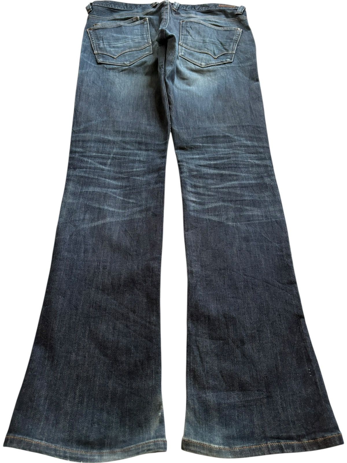 Designer × Japanese Brand Vintage Japanese Brand Distress Bootcut Flare Jeans Size US 32 / EU 48 - 2 Thumbnail