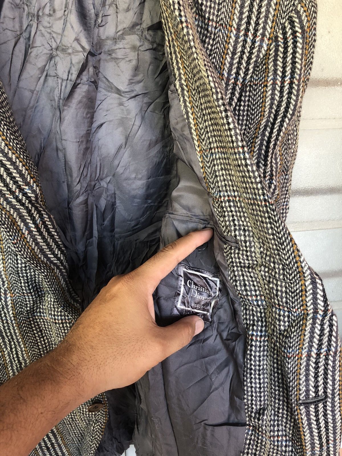 Christian Dior Monsieur Vintage Christian Dior Wool Coat Jacket Size US L / EU 52-54 / 3 - 6 Thumbnail
