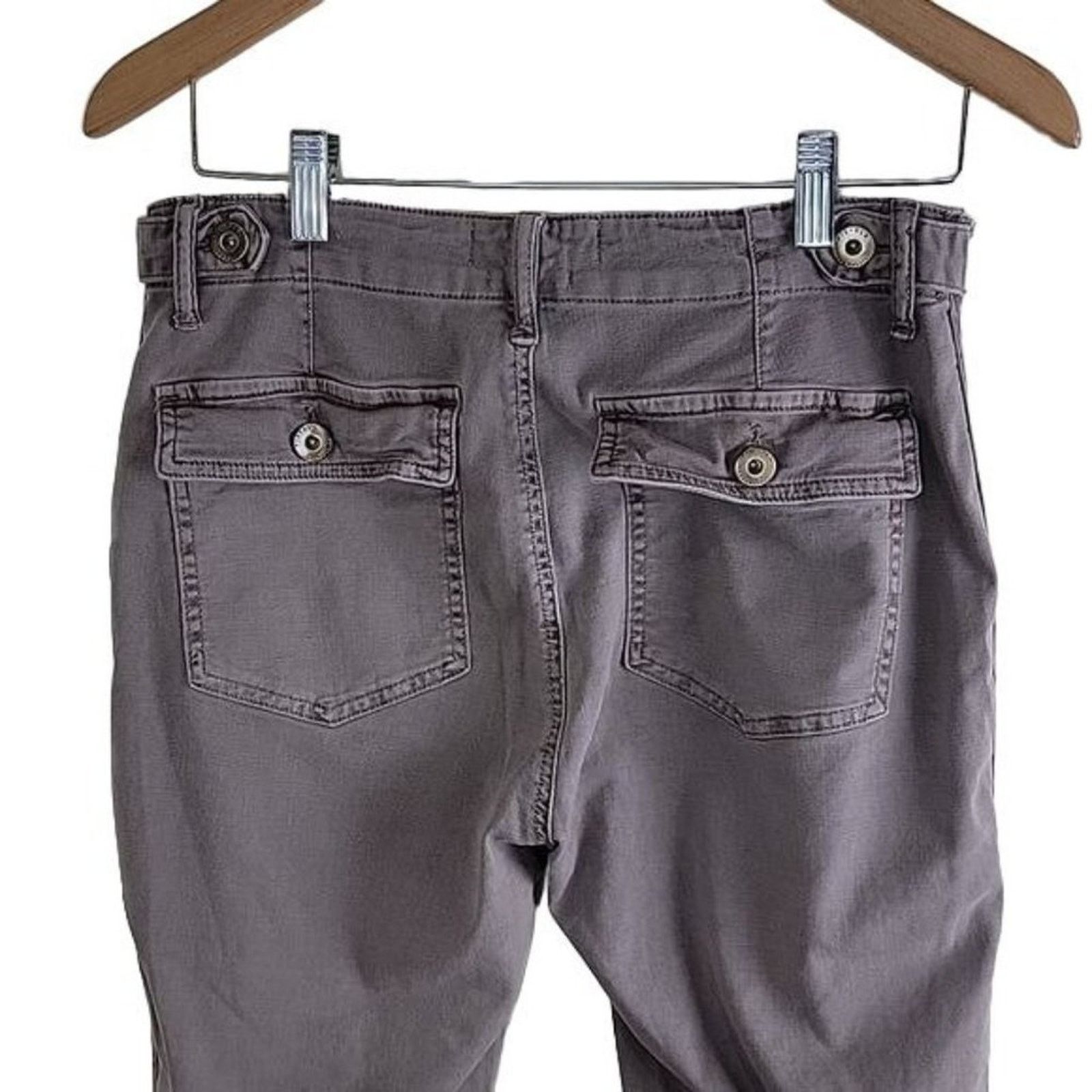 Pistola PISTOLA Women's Mid Rise Brown Cargo Pants Cotton Blend Size 30" / US 8 / IT 44 - 6 Thumbnail