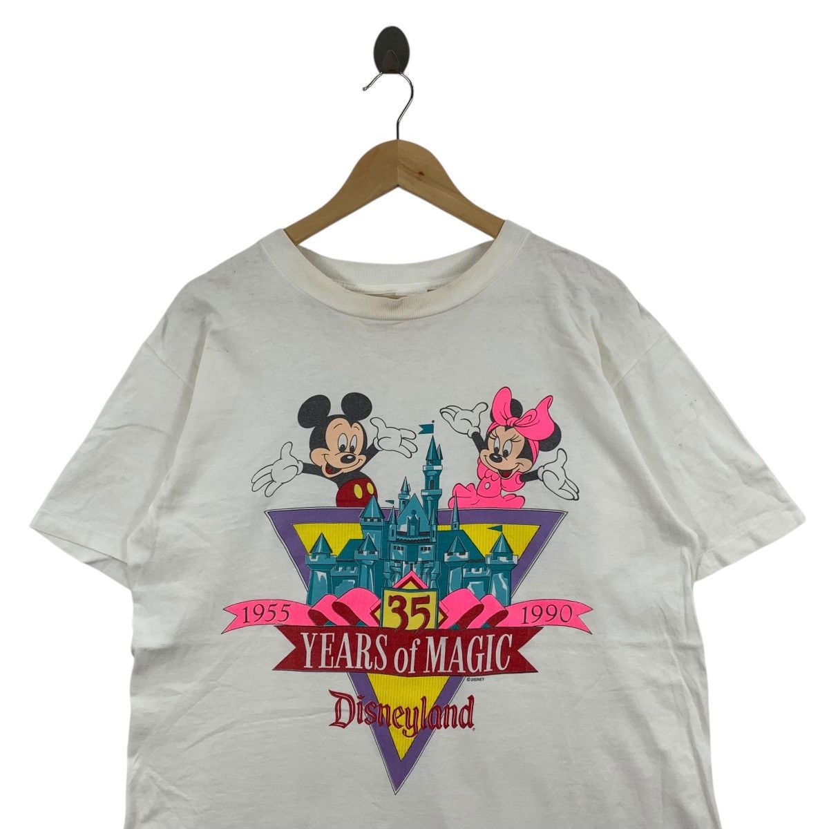Disney Vintage 90s DISNEYLAND 35 Years Of Magic DisneyMickey Tshirt Size US L / EU 52-54 / 3 - 2 Thumbnail