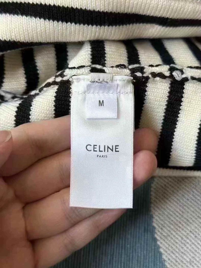 Celine Celine Striped Skirt New Arrival Size US 34 / EU 50 - 2 Thumbnail