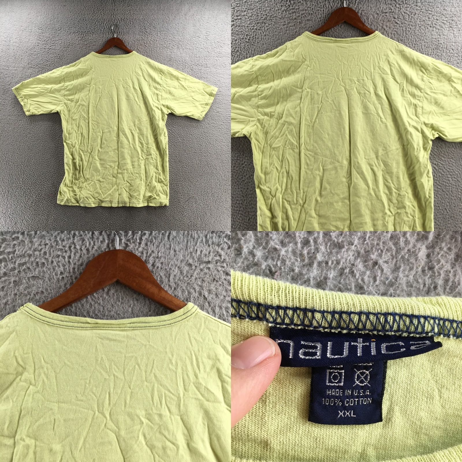 Nautica Nautica Tee T-Shirt Womens 2XL Green Cotton Short Sleeve Crew Neck Casual Pocket Size XXL / US 16-18 / IT 52-54 - 8 Thumbnail