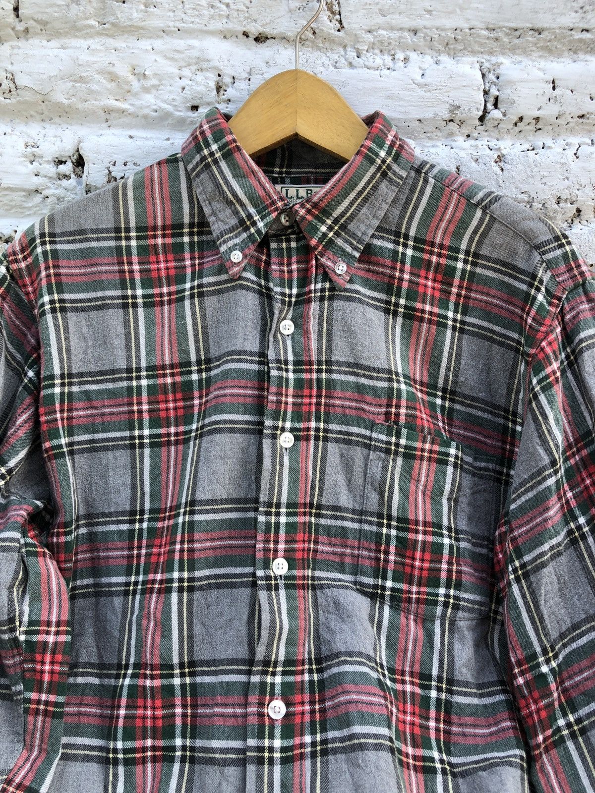 Flannel × L.L. Bean × Vintage VTG 🔥 LL BEAN FLANELL SHIRT Size US M / EU 48-50 / 2 - 2 Thumbnail