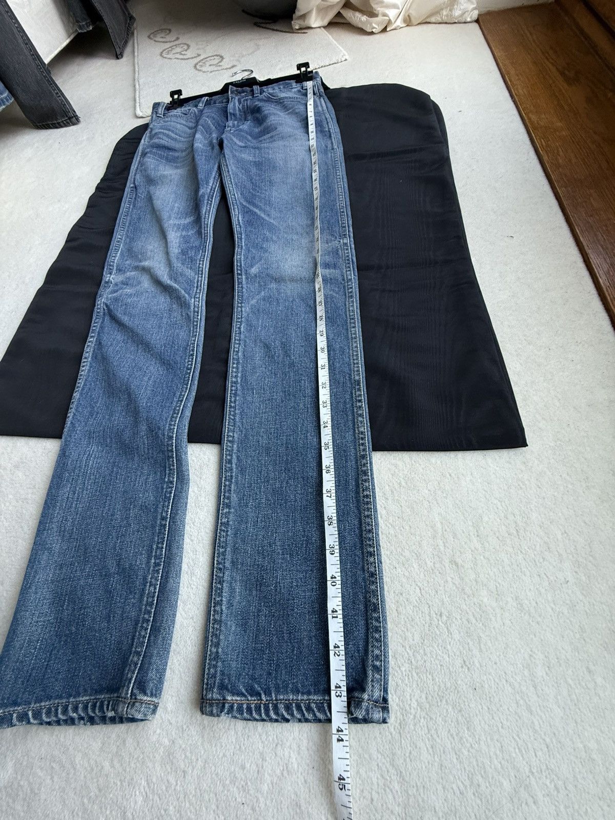 Celine FW22 Celine Hedi Slimane blue skinny jeans in Union wash 29 Size US 29 - 6 Thumbnail