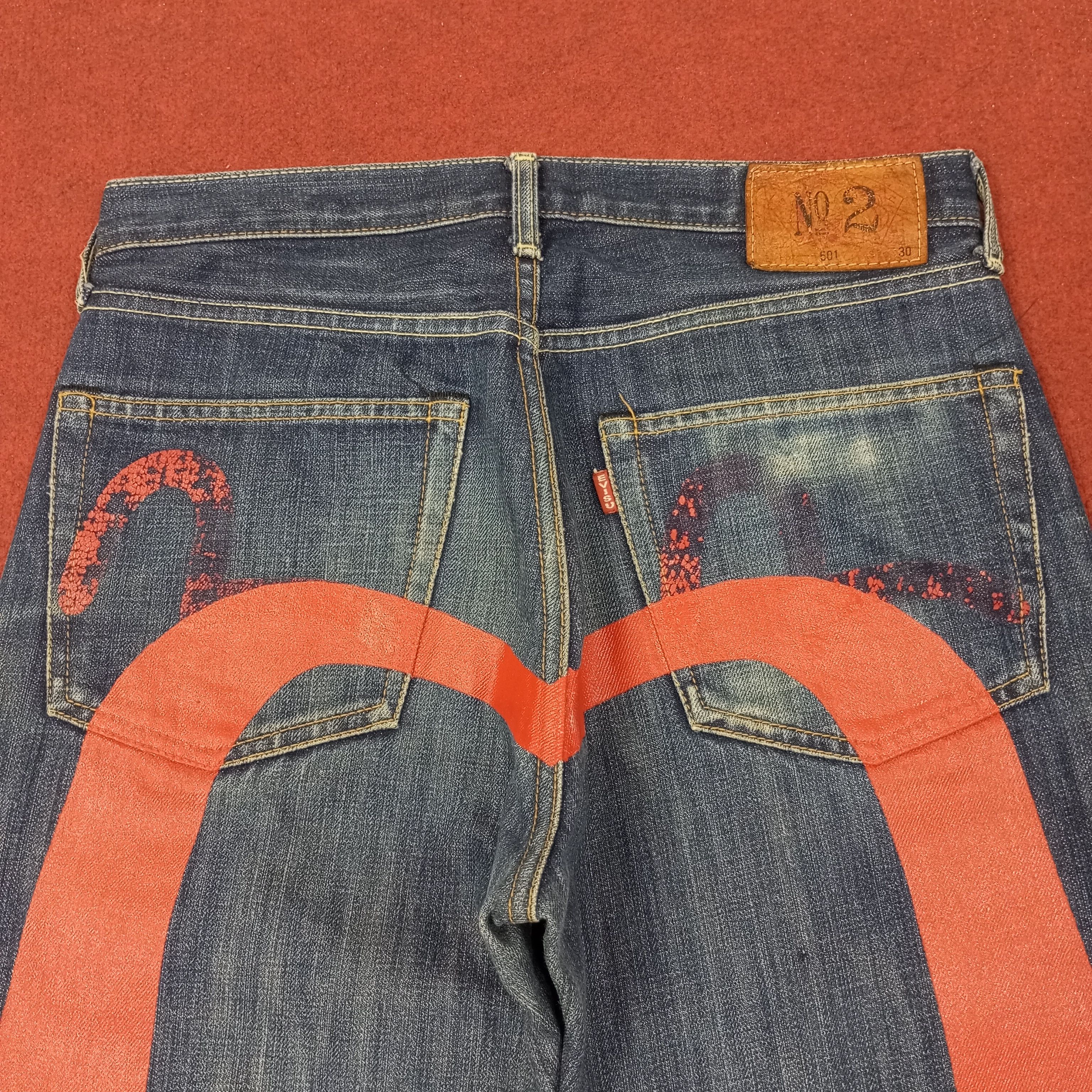 Evisu Evisu Japanese Brand Streetwear Custom Daicock Jeans c252n13 Size US 31 - 2 Thumbnail