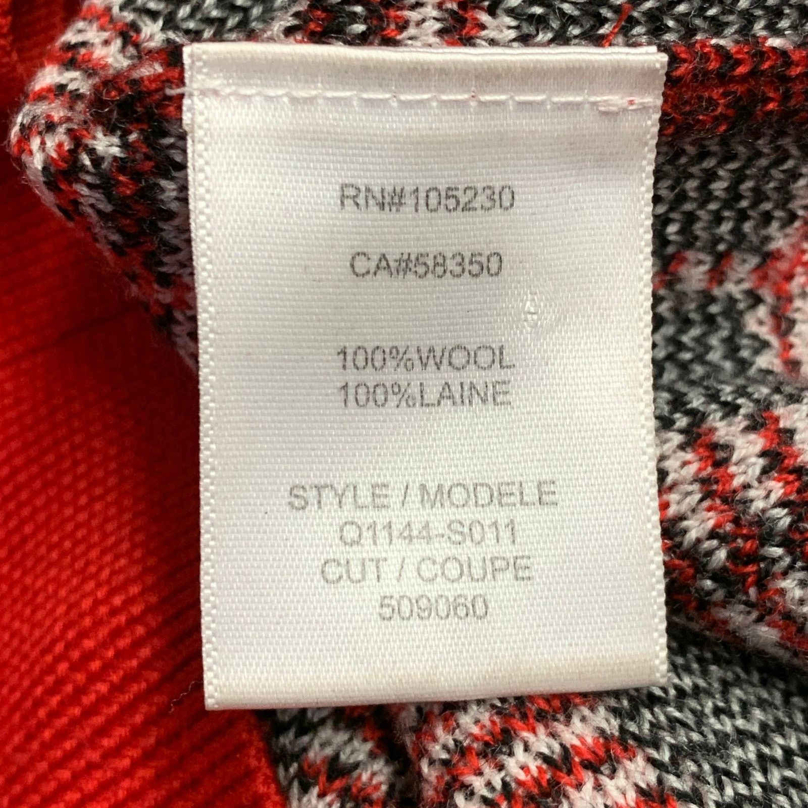 Equipment Size S Red Black White Wool Blend Plaid Crew Neck Pullover Size S / US 4 / IT 40 - 7 Thumbnail