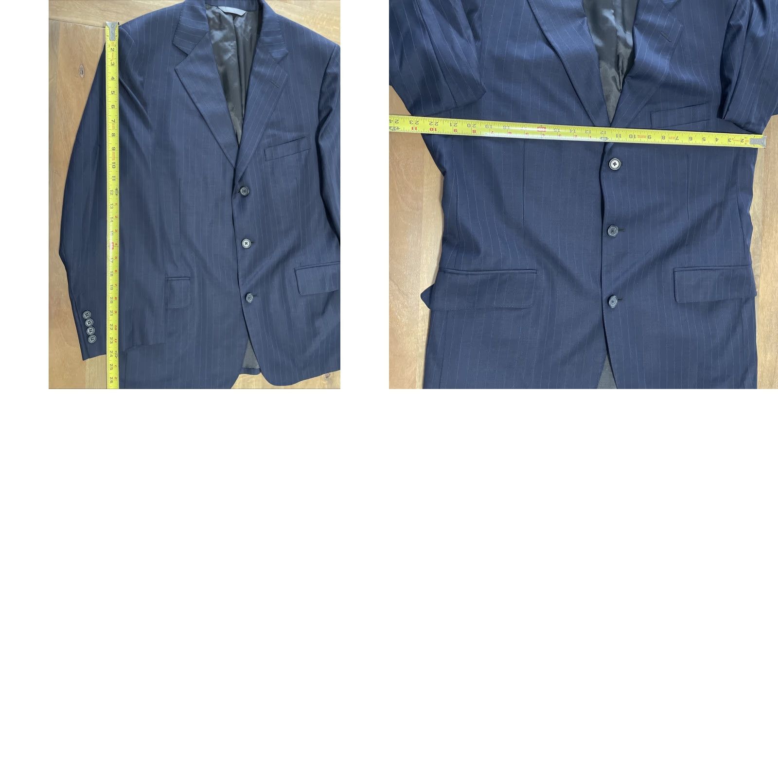 Brooks Brothers Brooks Brothers Sport Coat Navy Blue Wool 44R Loro Piana Super 150s Pinstripe Notch Lapel 3-Button Single-Breasted Regular Jacket Size US S / EU 44-46 / 1 - 8 Thumbnail