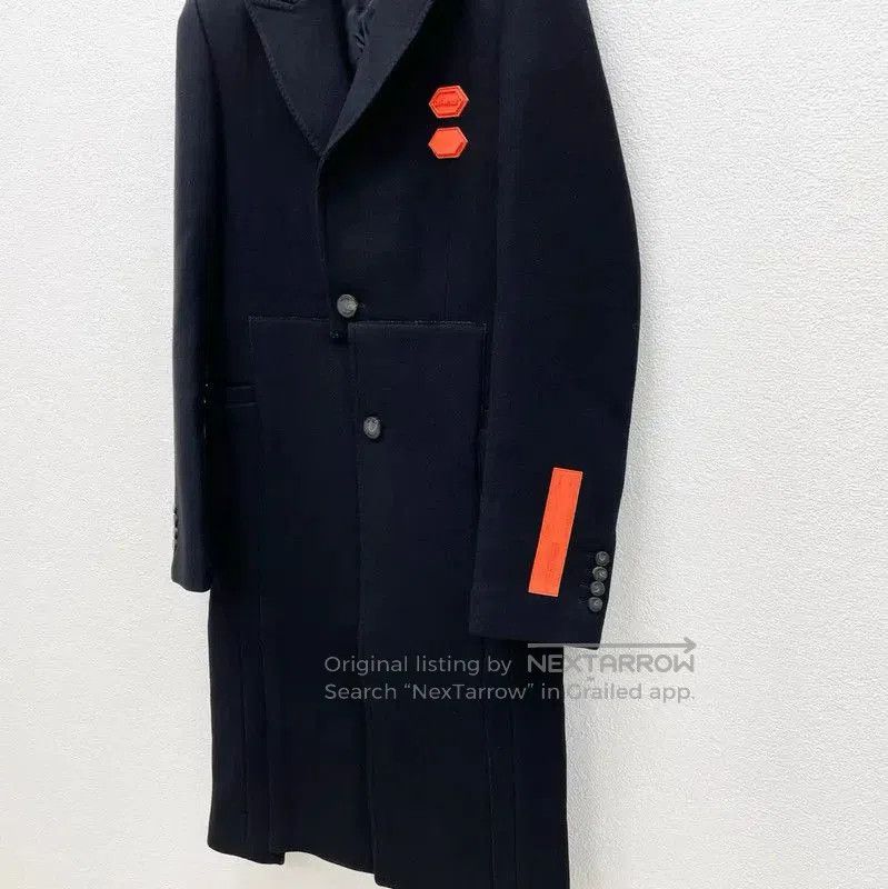 Off-White Off-White Black Wool Winter Coat for Men . Size US XS / EU 42 / 0 - 3 Thumbnail