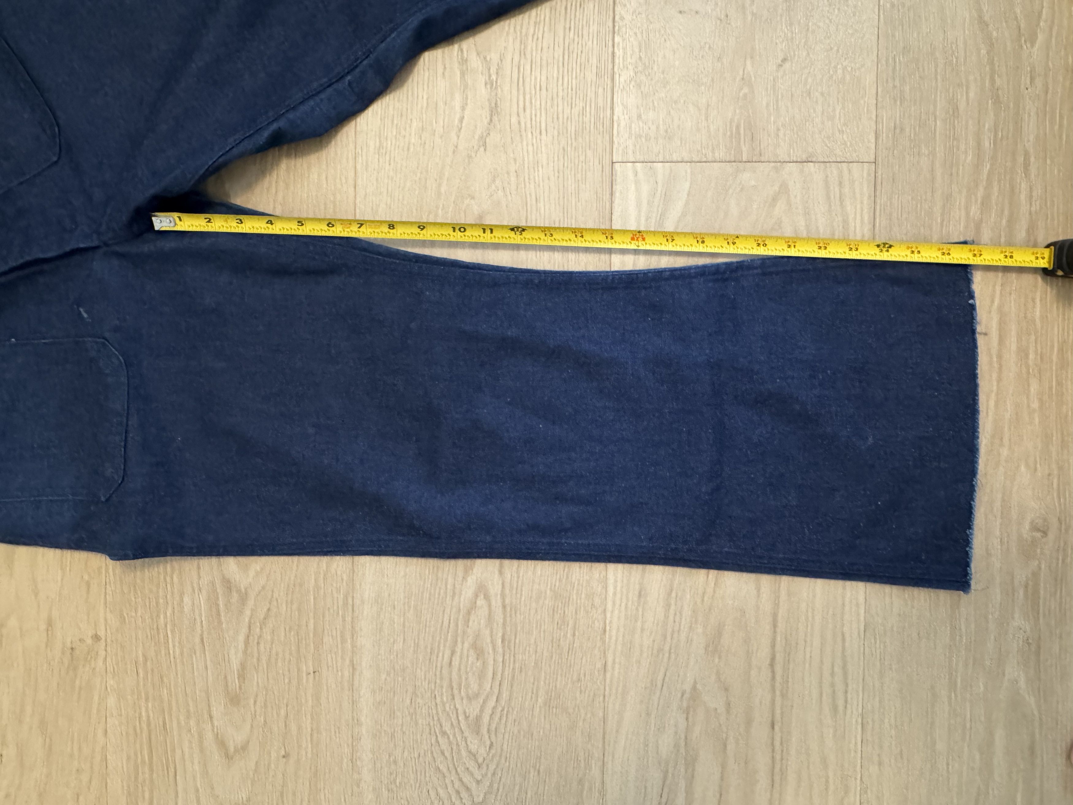 Vintage 80s Denim Utility Trousers Size US 30 / EU 46 - 5 Thumbnail