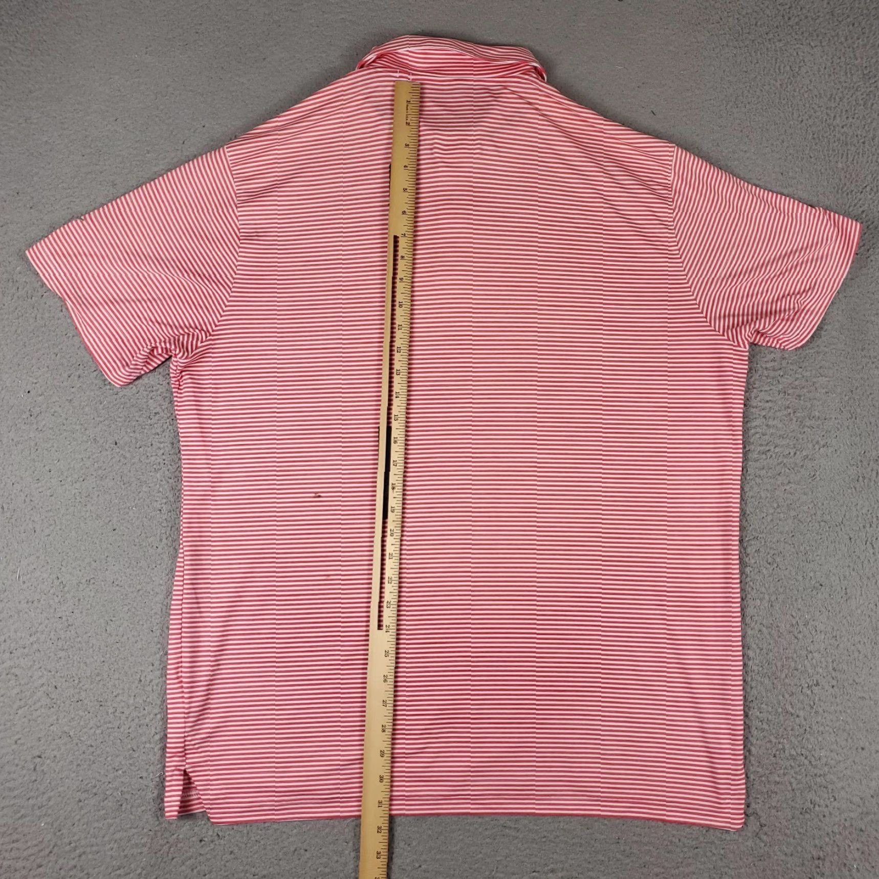Puma PUMA Polo Shirt Mens XL Size Pink Striped Short Sleeve Casual Size US XL / EU 56 / 4 - 4 Thumbnail