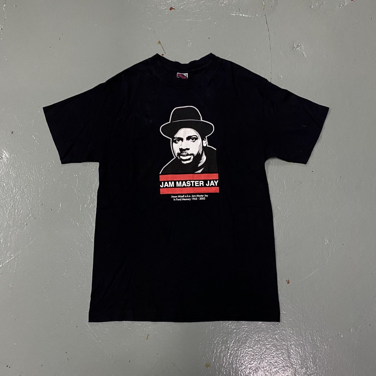 Rap Tees × Vintage Vintage Rip Jam Master Jay Rap Tee Run Dmc Ice Cube Wutang Size US M / EU 48-50 / 2 - 2 Thumbnail