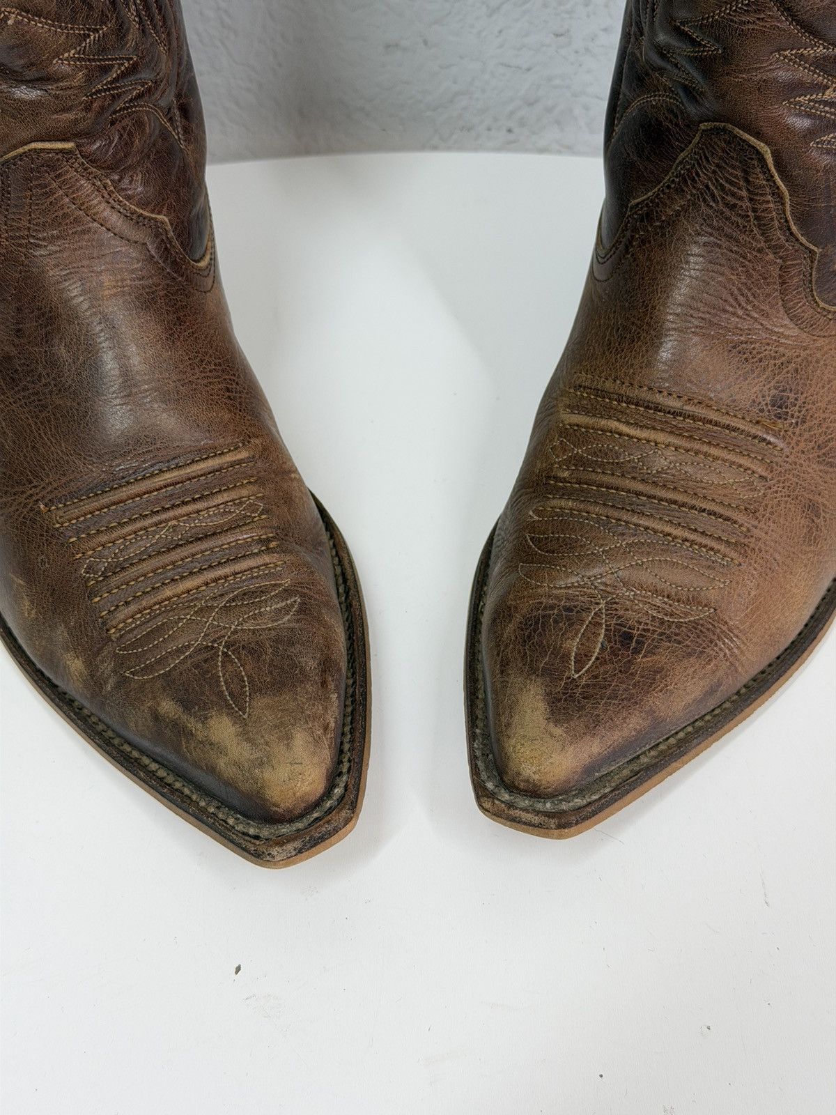 Sancho Boots Vintage AS 98 Guidi Style Cowboy High Leather Biker Boots Size US 7.5 / EU 40-41 - 4 Thumbnail