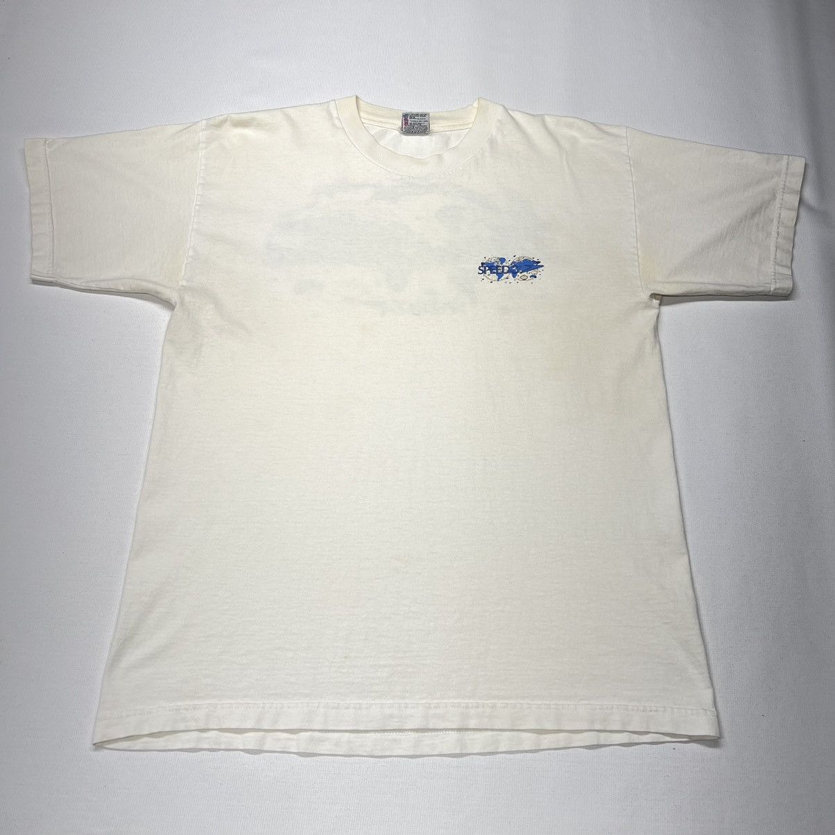 Speedo × Vintage Speedo Tee Shirt White Liquid Planet Graphic Swim Water 90s Size US L / EU 52-54 / 3 - 2 Thumbnail