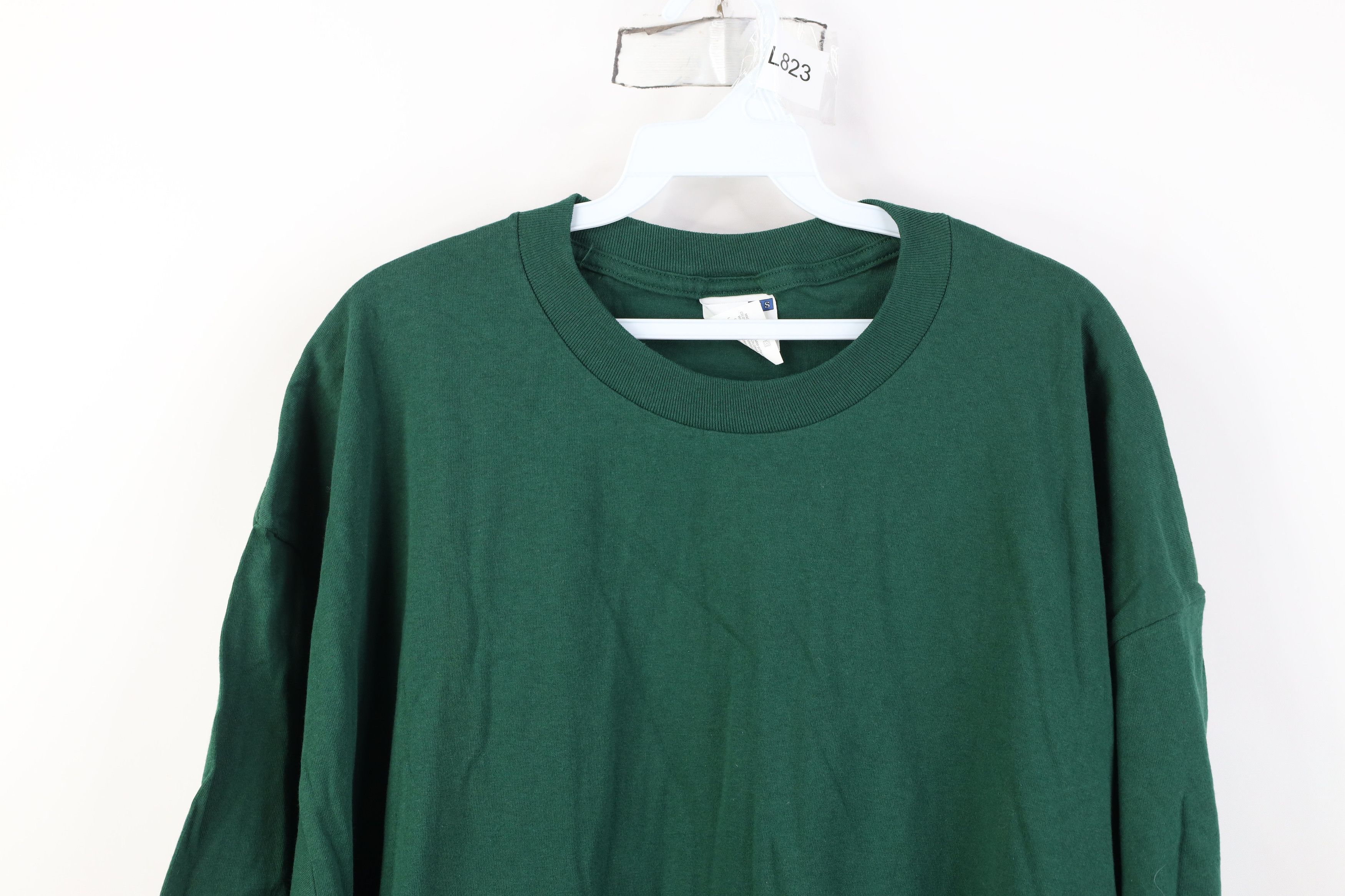 Vintage Vintage 90s Y2K Streetwear Heavyweight Cotton T-Shirt Green Size US XXL / EU 58 / 5 - 2 Thumbnail