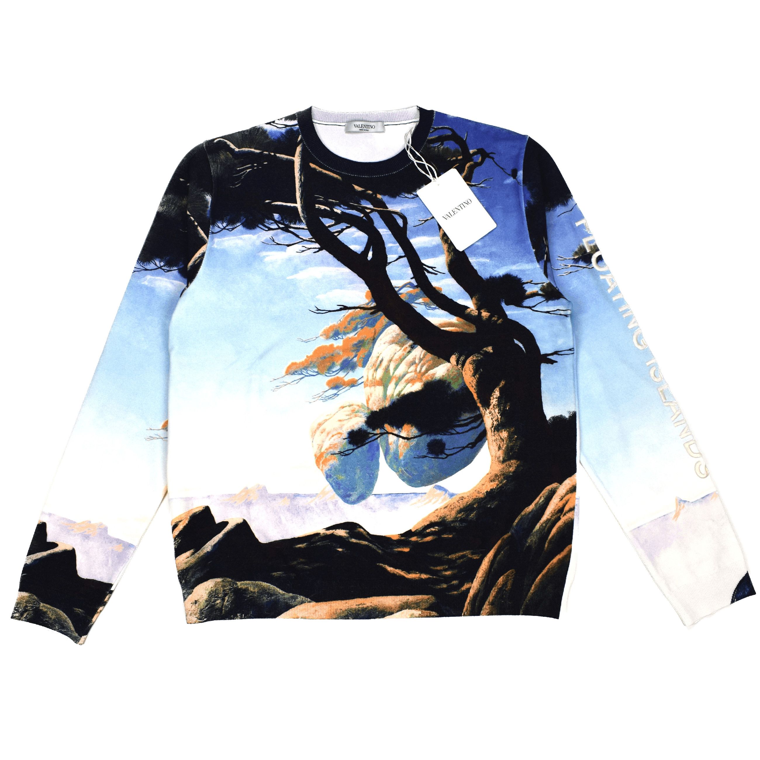 Valentino Valentino Floating Islands Surrealist Print Viscose Sweater Size US M / EU 48-50 / 2 - 1 Preview