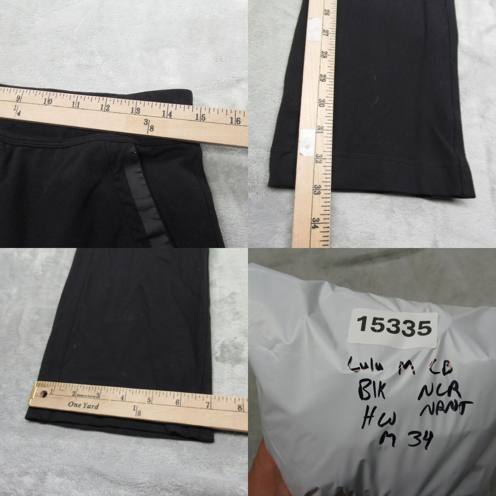 Lululemon Lululemon Pants Mens Medium Black Heavyweight Drawstring Waist Athletic 30x33 Size US 31 - 9 Thumbnail