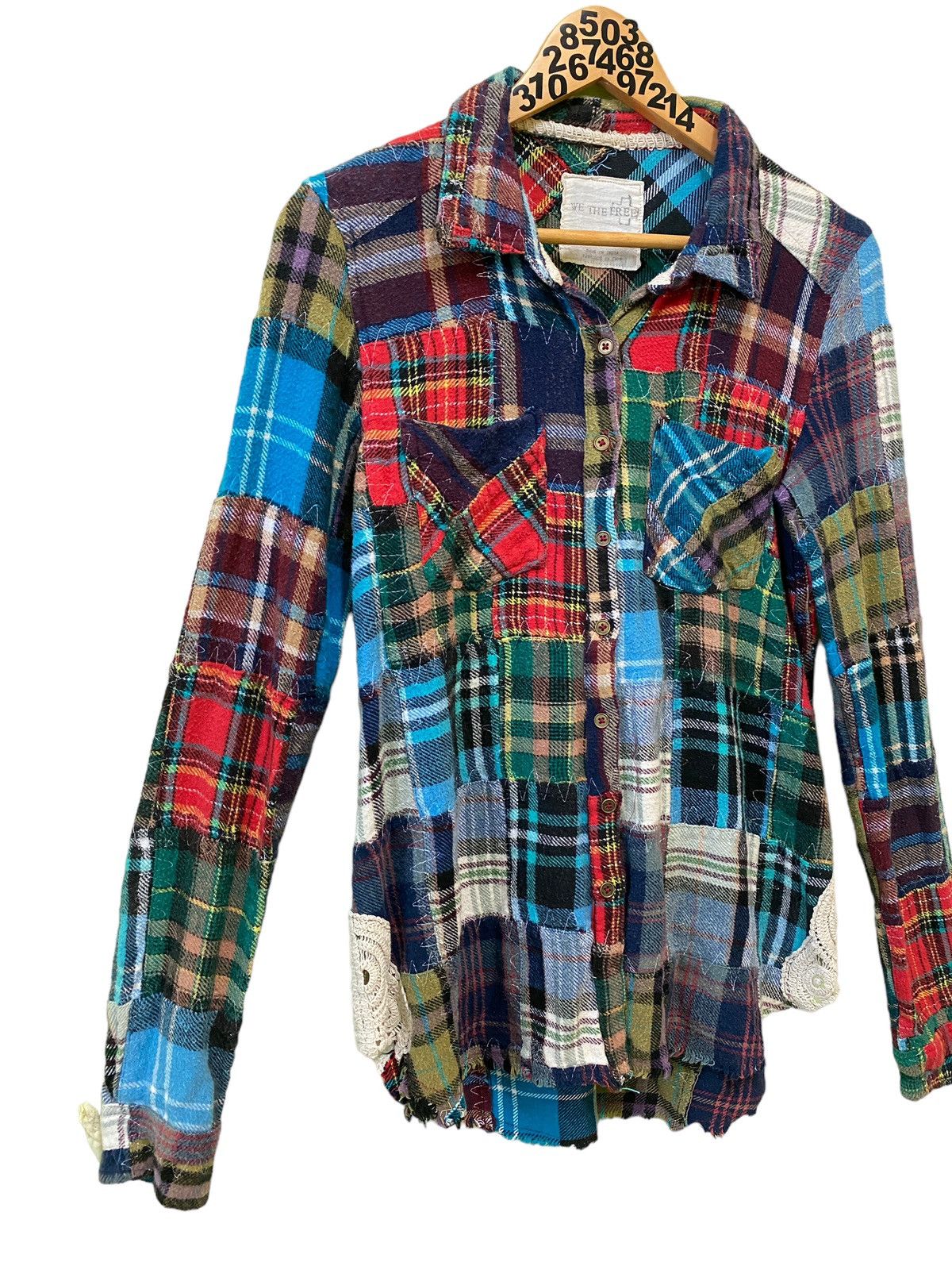 Designer × Japanese Brand × Vintage WE TGE FREE Patchworks Rebuild Flannel Size US XS / EU 42 / 0 - 3 Thumbnail