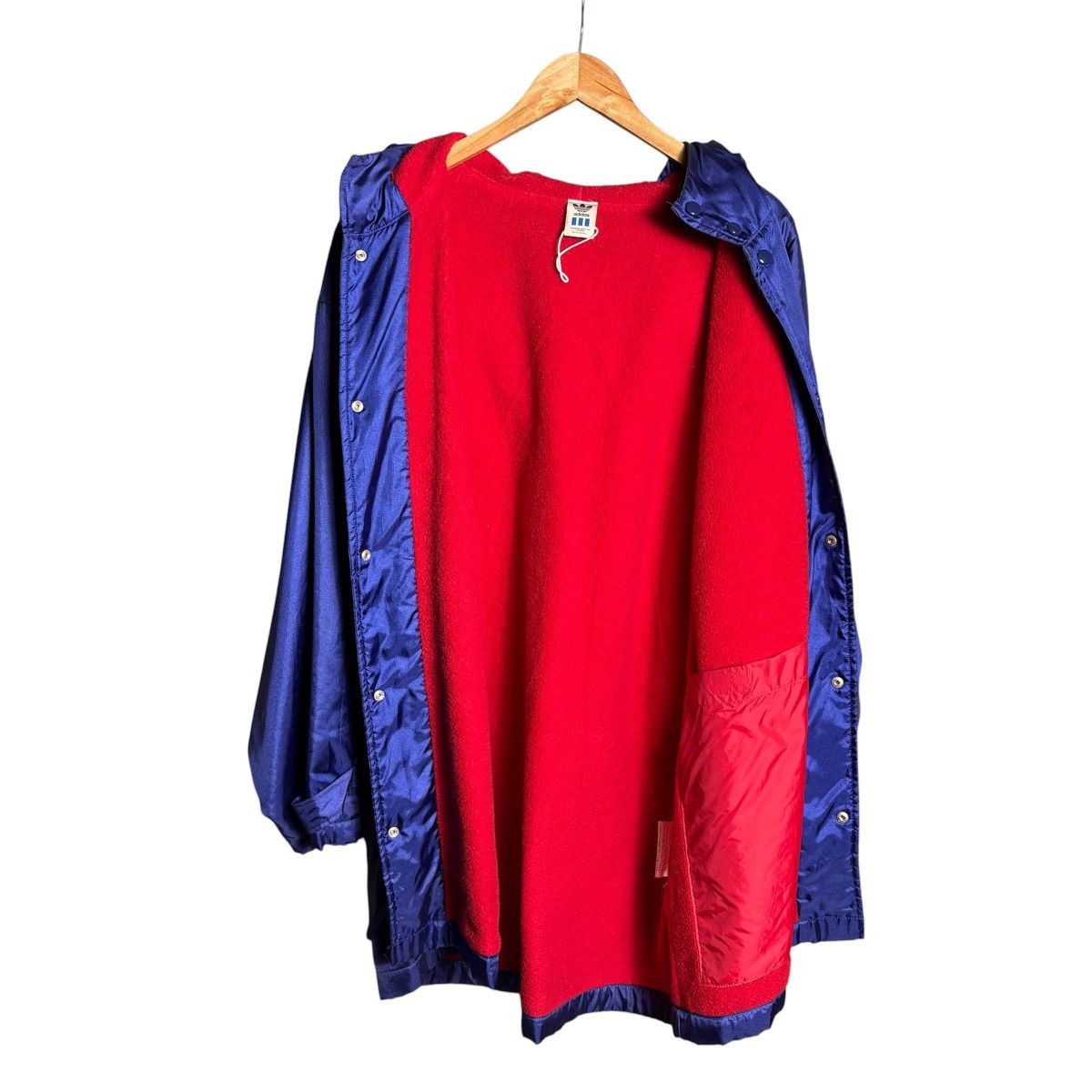 Adidas Vintage 90s Adidas Big Logo Hoodie Jacket Coat / Japan Size US L / EU 52-54 / 3 - 3 Thumbnail