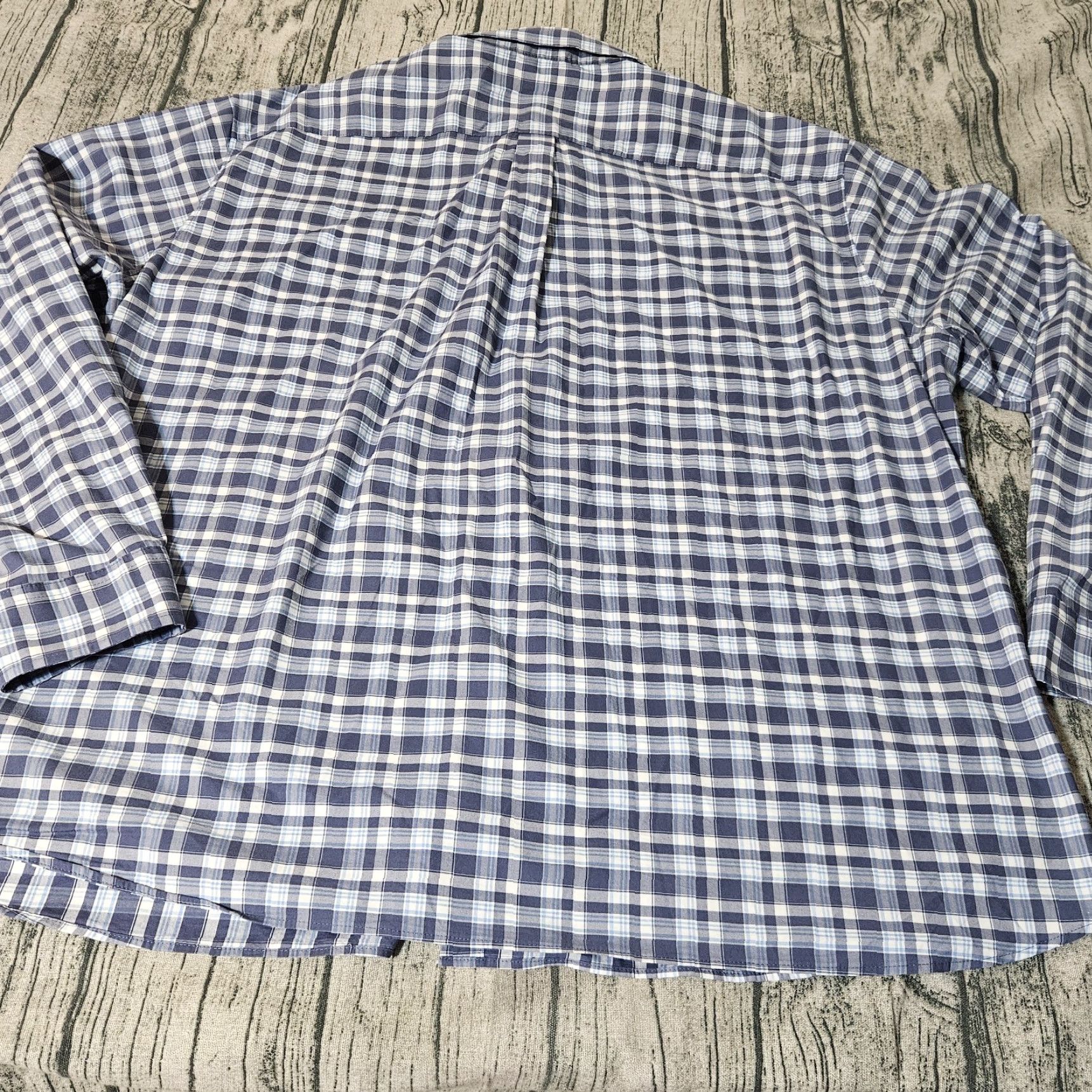 Vineyard Vines Vineyard Vines Shirt Men 2XL Blue Check Long Sleeve Stretch Button-Up On the Go Performance Size US XXL / EU 58 / 5 - 3 Thumbnail