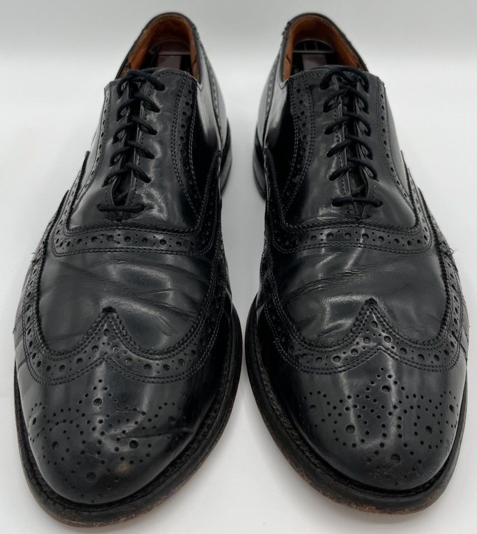 Allen Edmonds Allen Edmonds LLOYD Black Leather Wingtip Brogue Oxford 10.5 Size US 10.5 / EU 43-44 - 2 Thumbnail