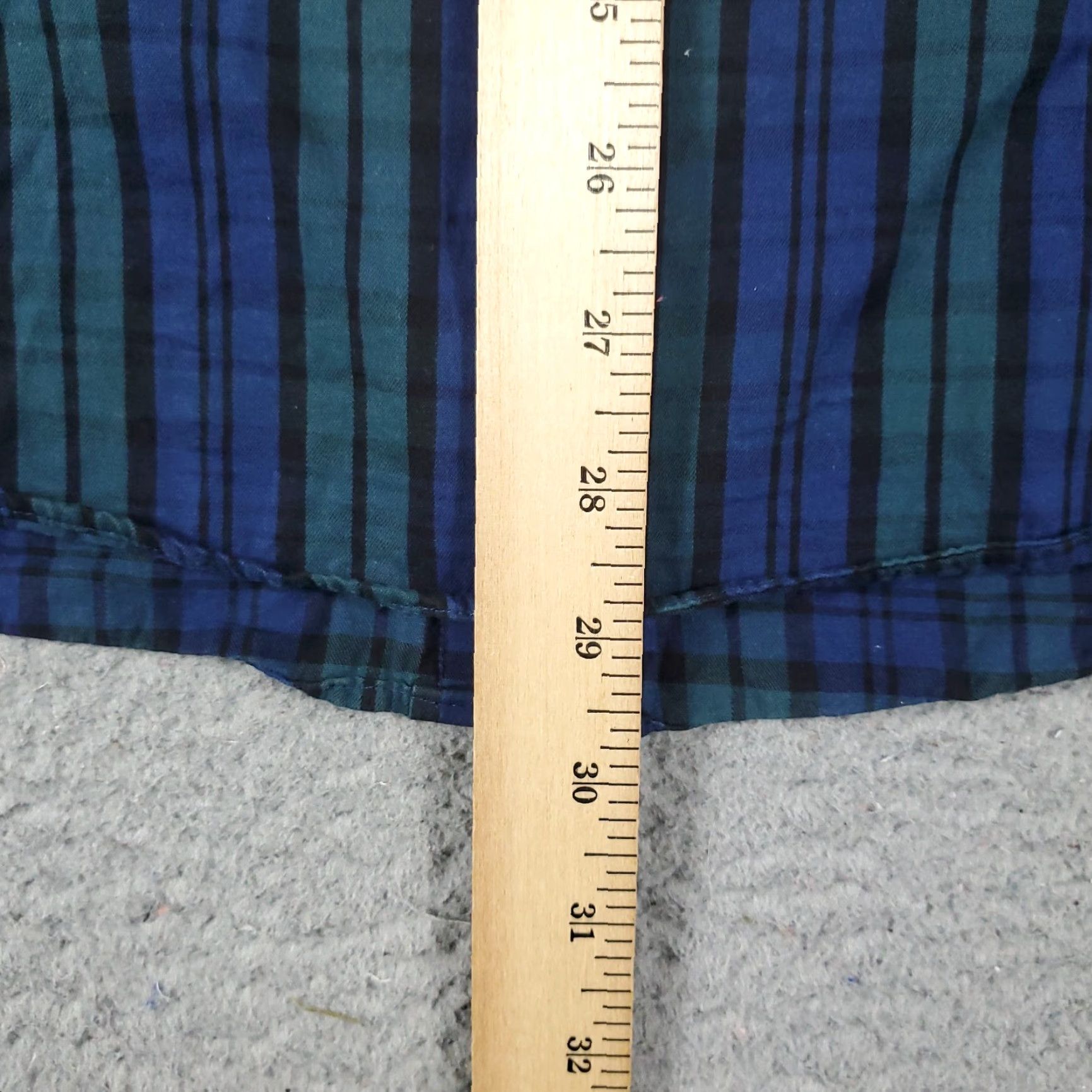 Tommy Hilfiger Tommy Hilfiger Shirt Mens 15.5 Blue Plaid Dress Button Up Long Sleeve Size 40R - 4 Thumbnail
