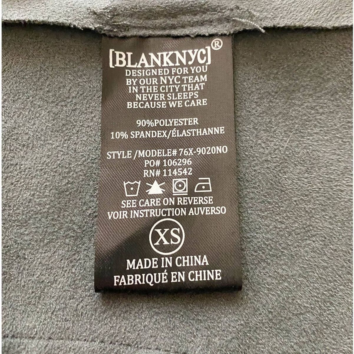 BLANKNYC BLANKNYC Drape Front Suede Asymmetrical Zip Jacket in Grey Size XS / US 0-2 / IT 36-38 - 11 Thumbnail