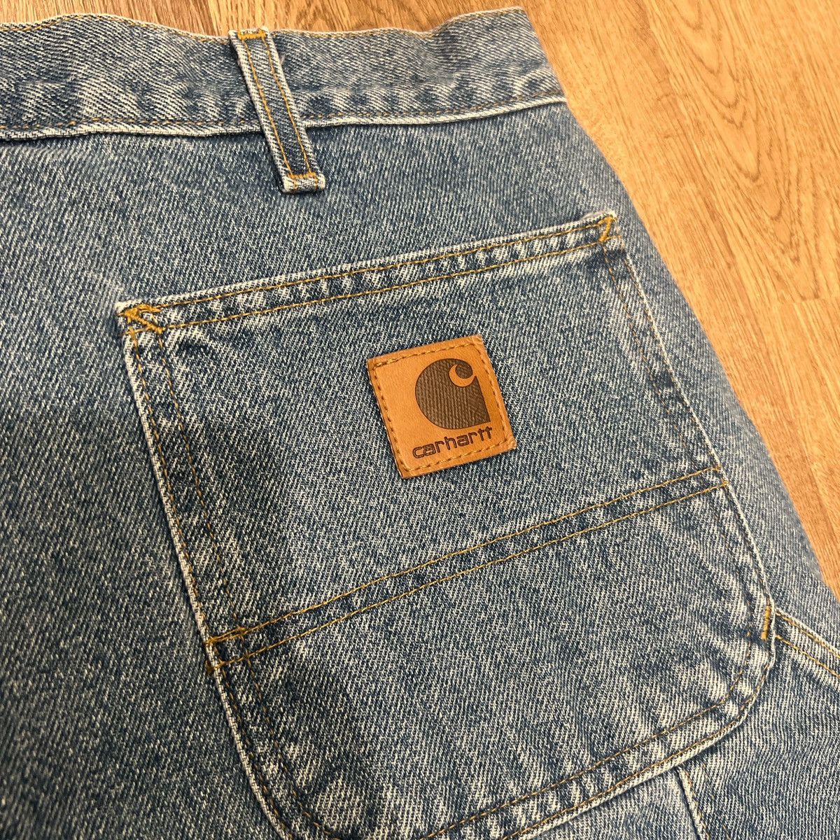 Carhartt × Vintage Carhartt single knee denim short Size US 37 - 2 Thumbnail