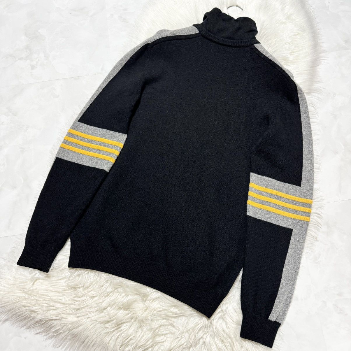 Hermes Hermes high neck color-blocked striped sweater Size US XL / EU 56 / 4 - 6 Thumbnail