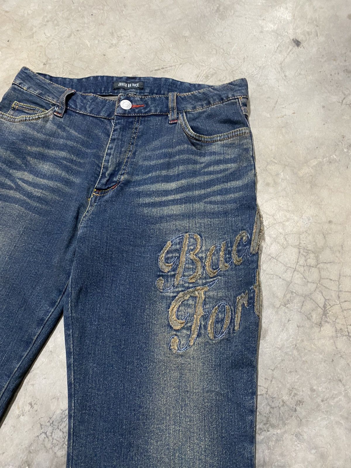 Hysteric Glamour × Japanese Brand Flare Jeans Japan Jover Du Rock Designer Jeans Size US 29 - 5 Thumbnail