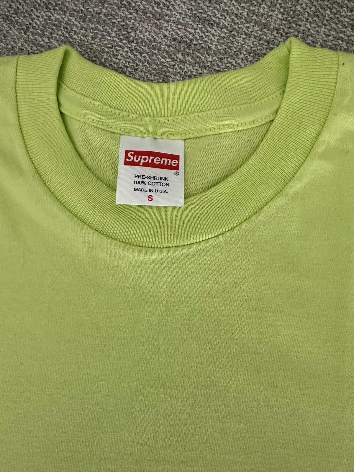 Supreme Supreme Blank T-shirt Long Sleeve Neon Yellow Size US S / EU 44-46 / 1 - 2 Thumbnail